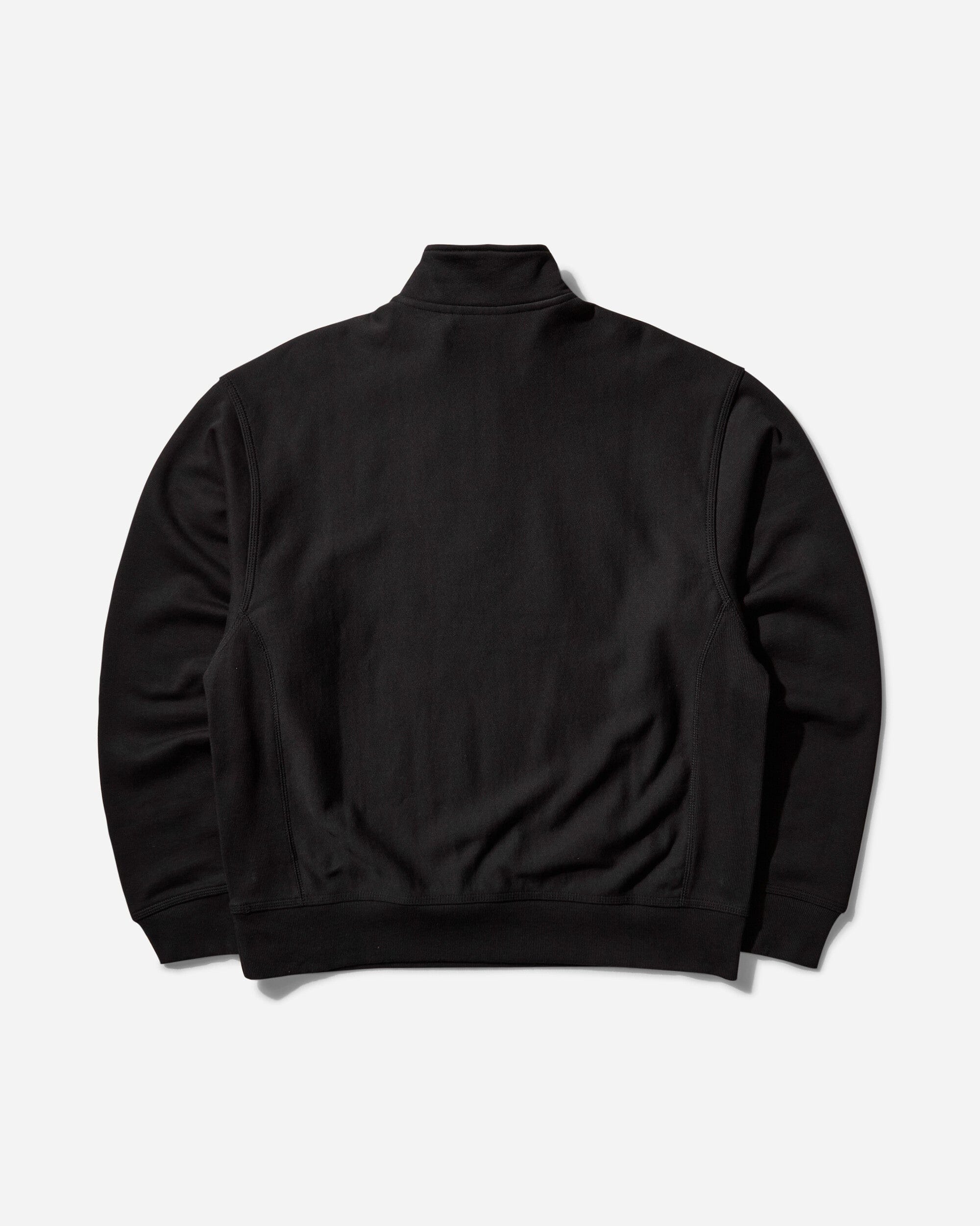 Carhartt WIP Men's Half Zip American Script Sweashirt Black