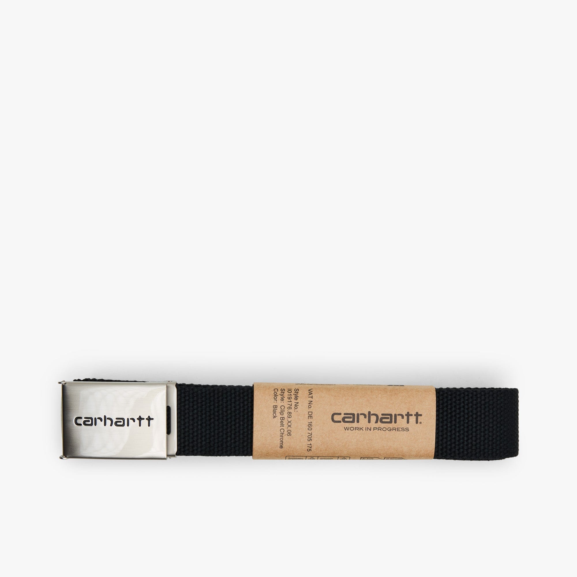 Carhartt WIP Chrome Clip Belt Black