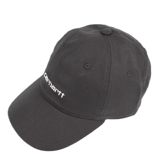 Carhartt WIP Canvas Script Cap Cotton Canva Black / White