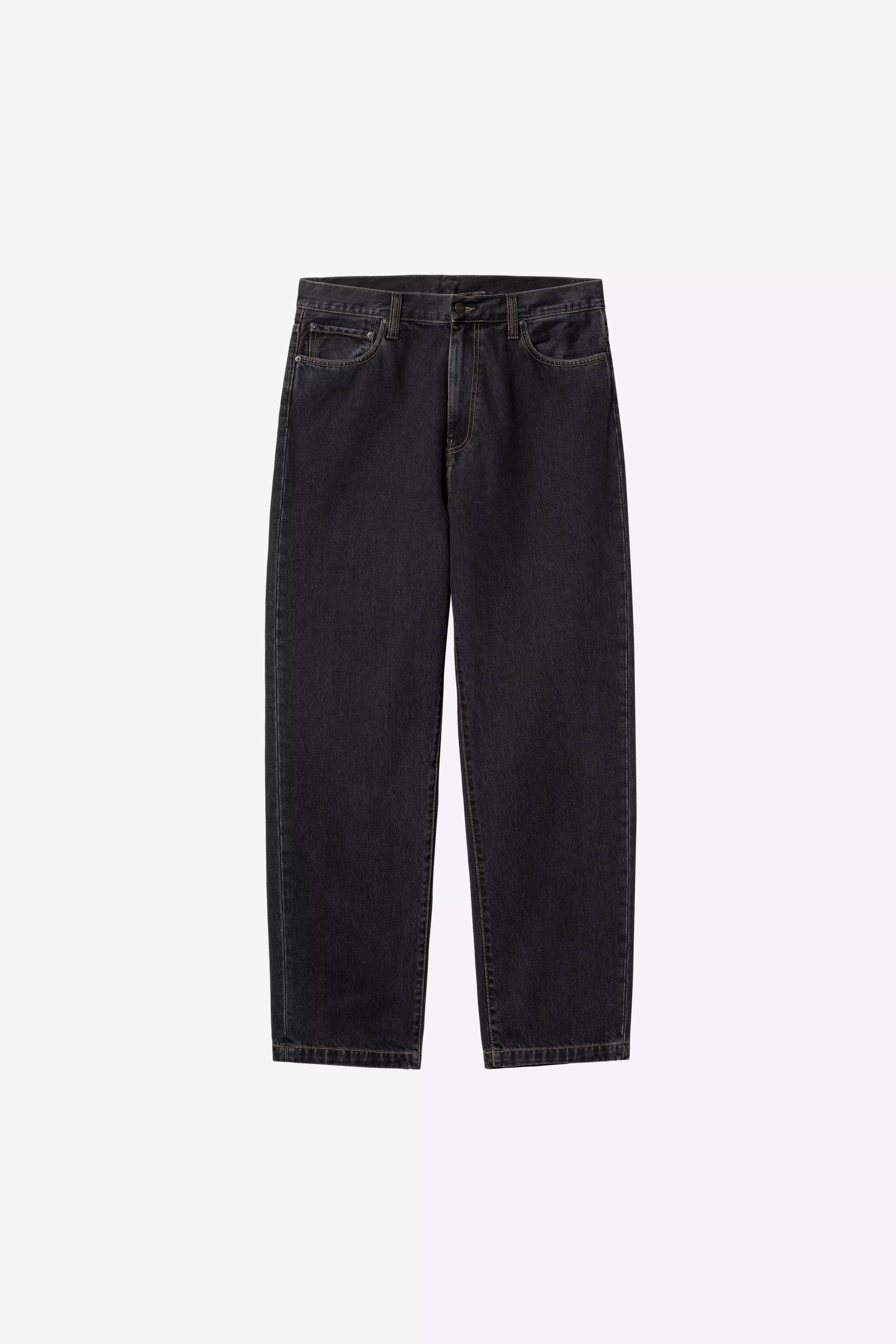 Carhartt WIP Aaron Pant - Black (Stone Washed)