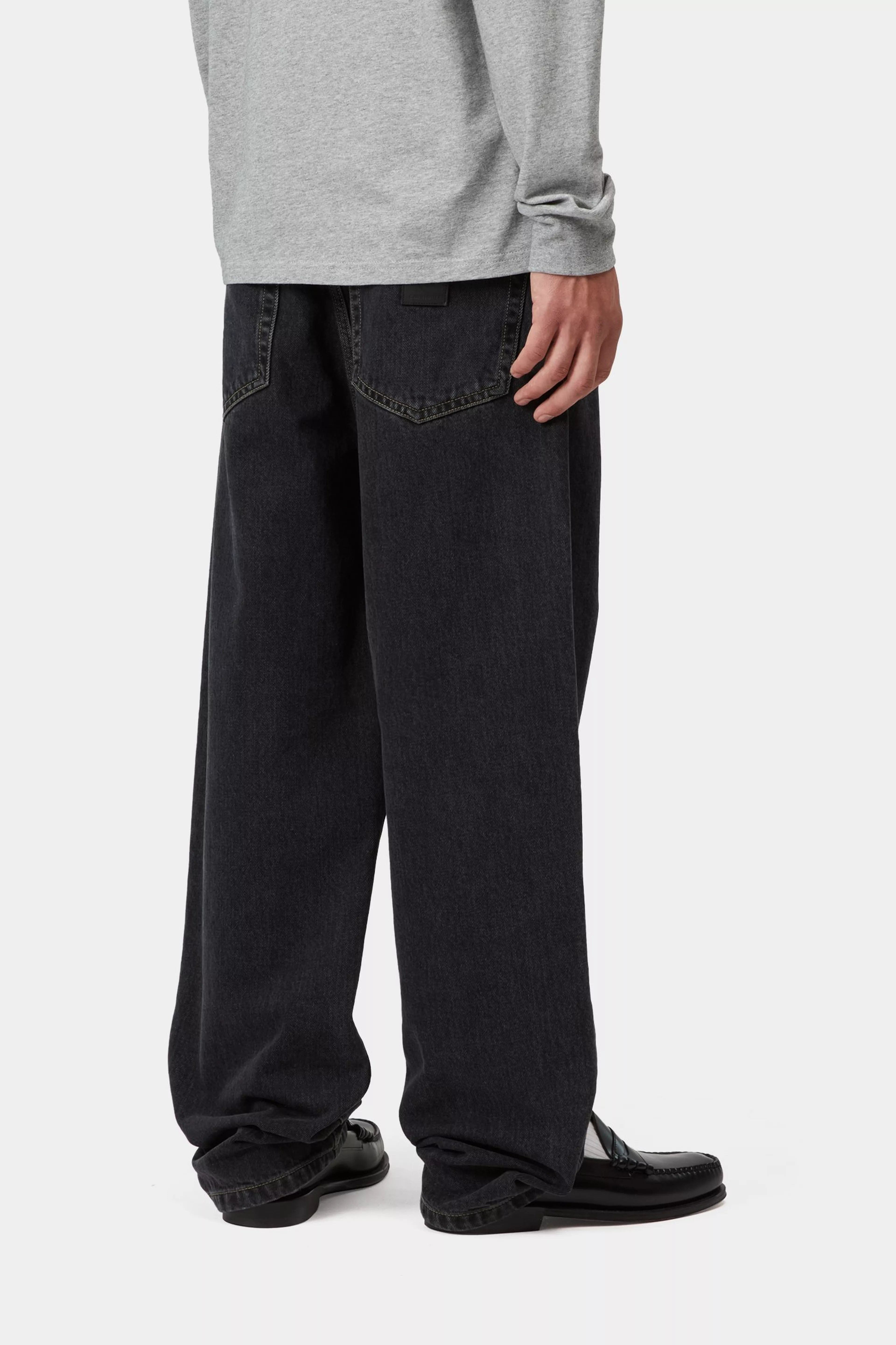 Carhartt WIP Aaron Pant - Black (Stone Washed)