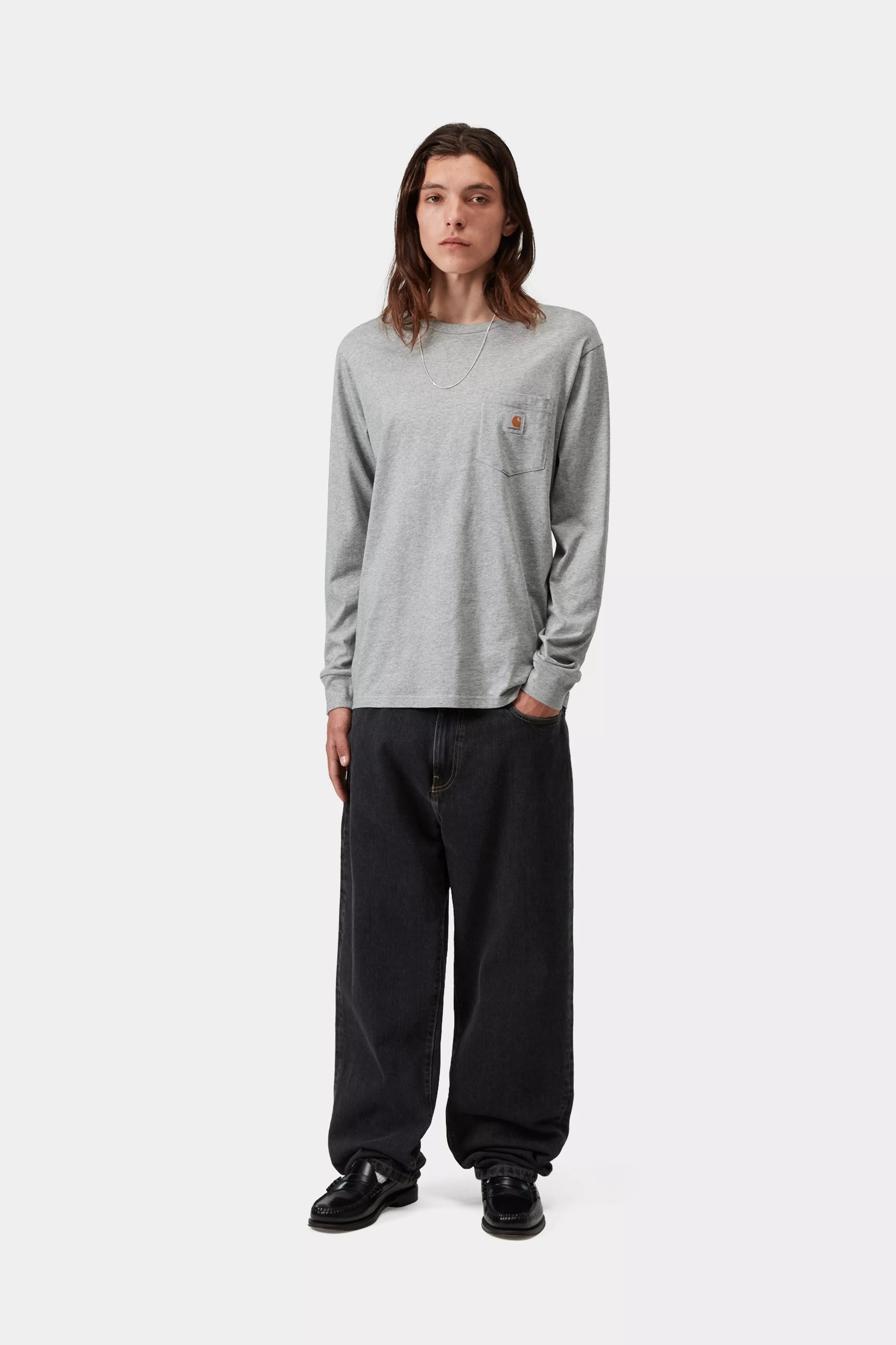 Carhartt WIP Aaron Pant - Black (Stone Washed)