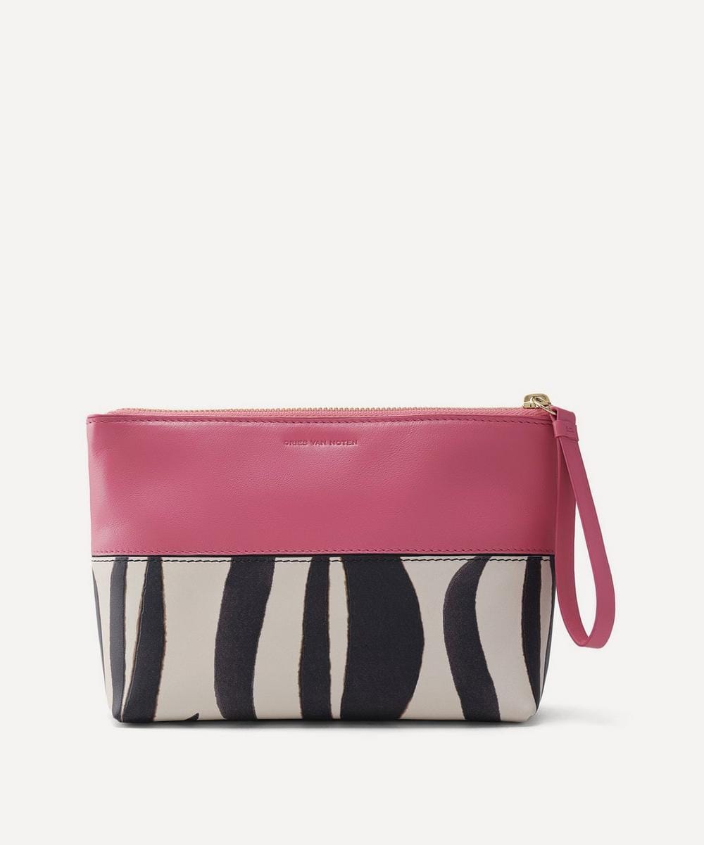 Dries Van Noten Rosa Carnivora Pochette Pouch