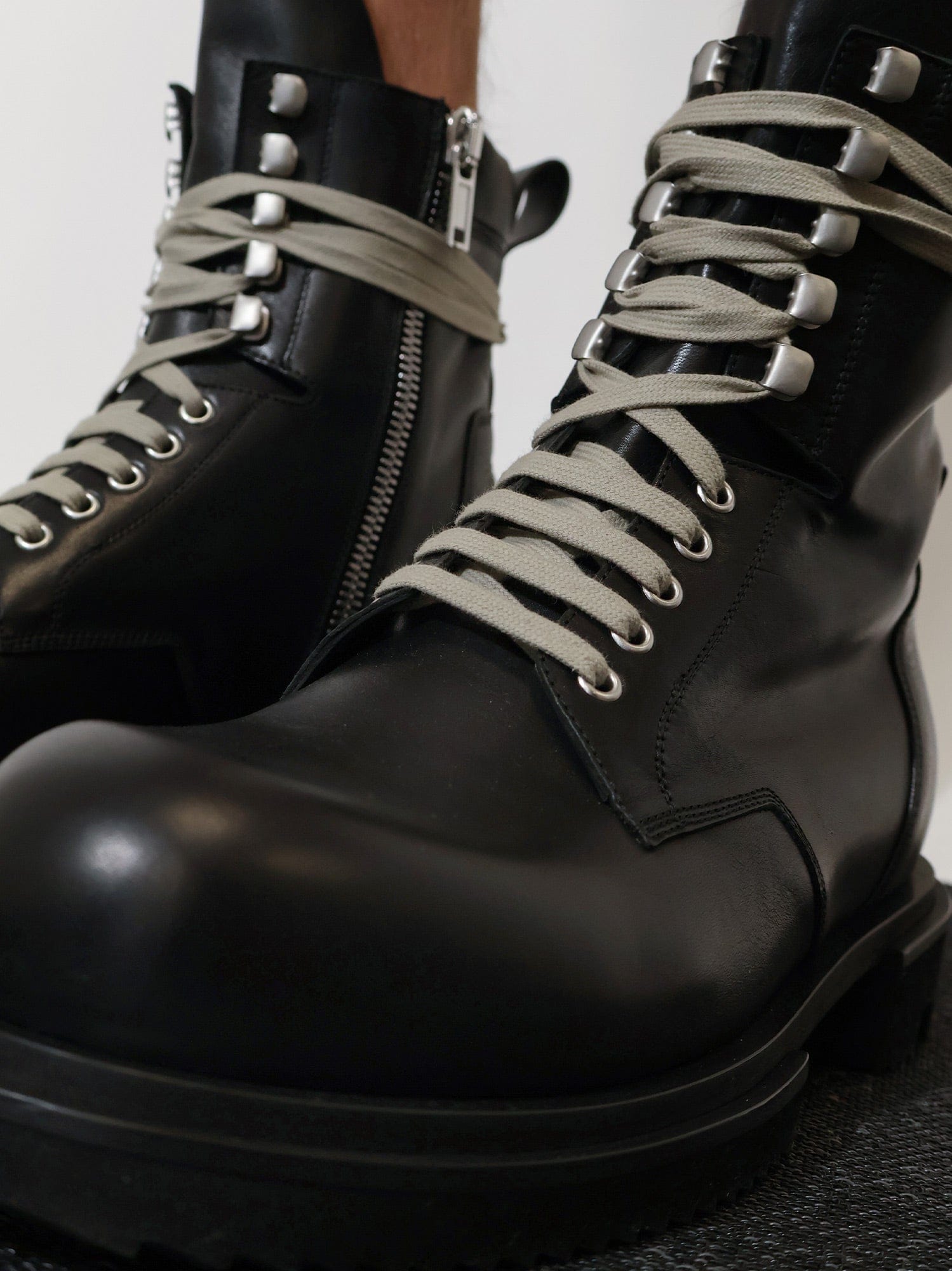 RICK OWENS Leather boots