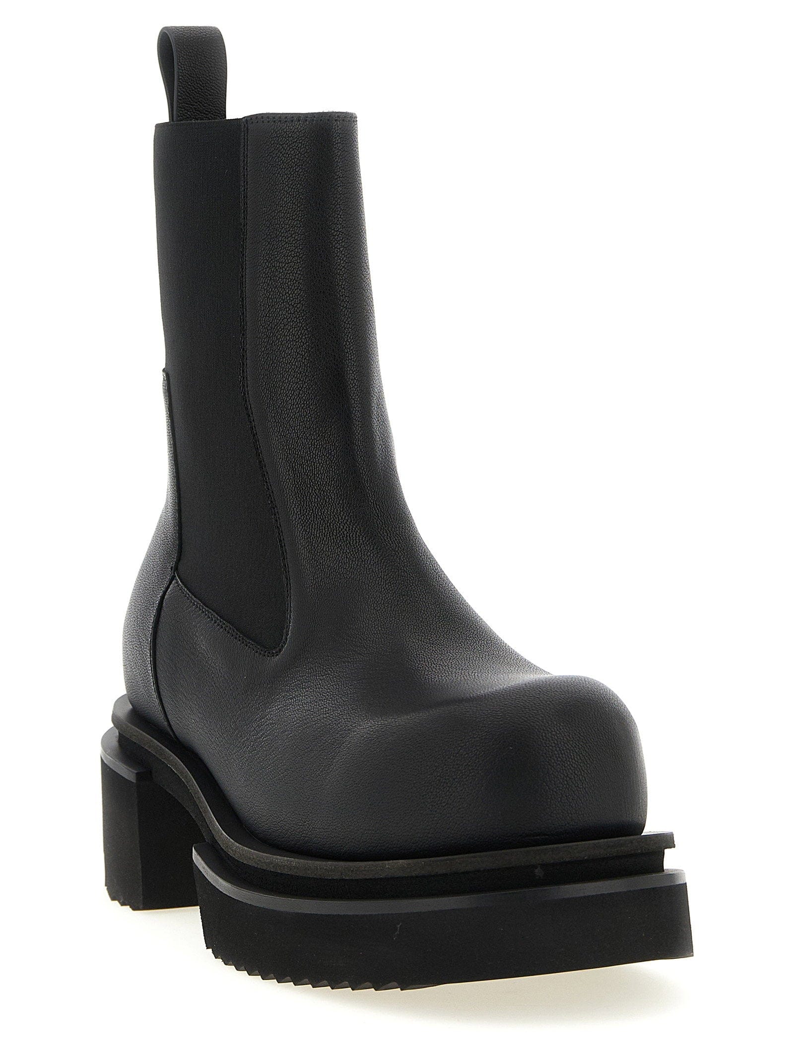 Rick Owens Beatle Bogun Ankle Boot — Black