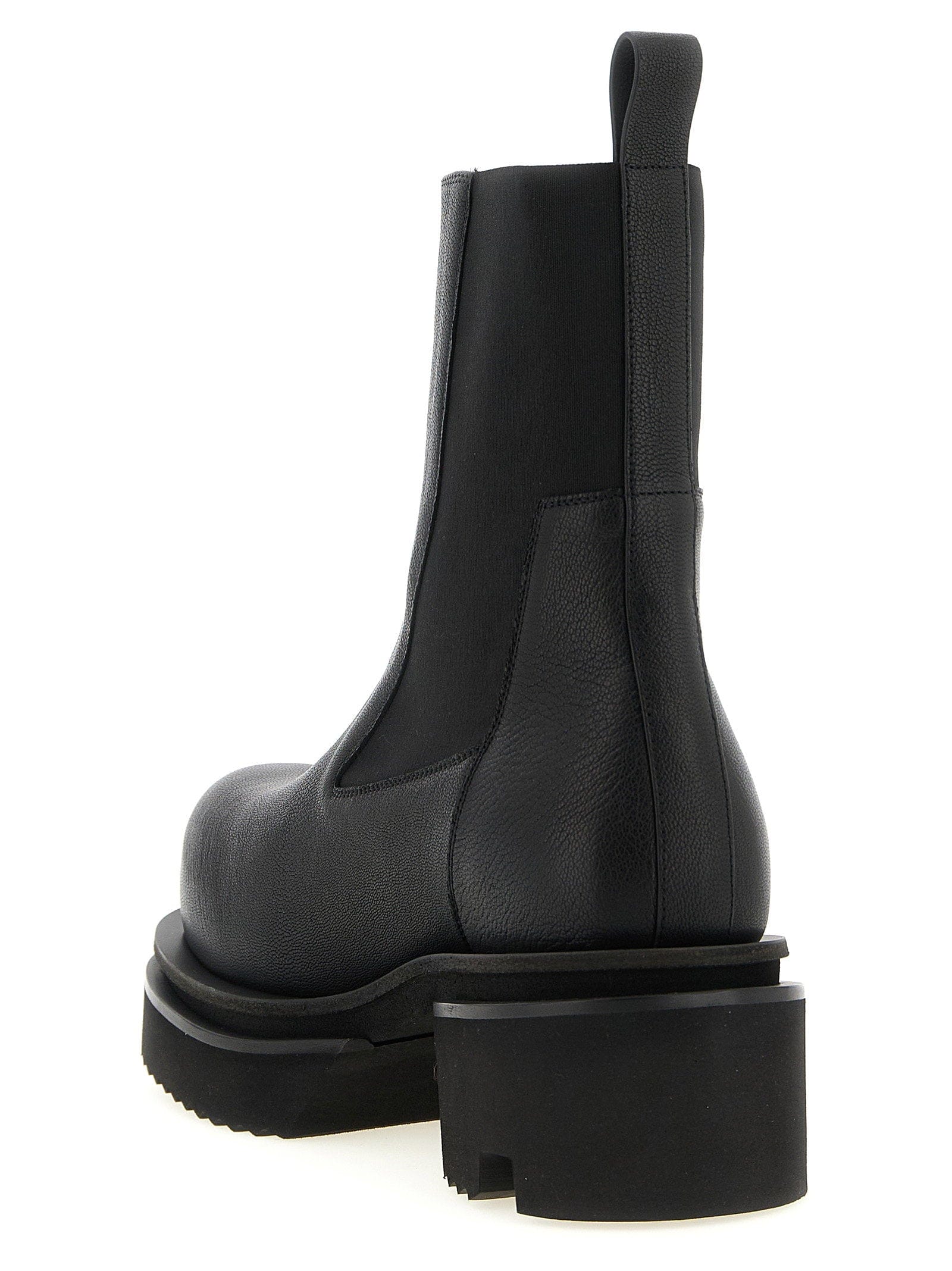 Rick Owens Beatle Bogun Ankle Boot — Black