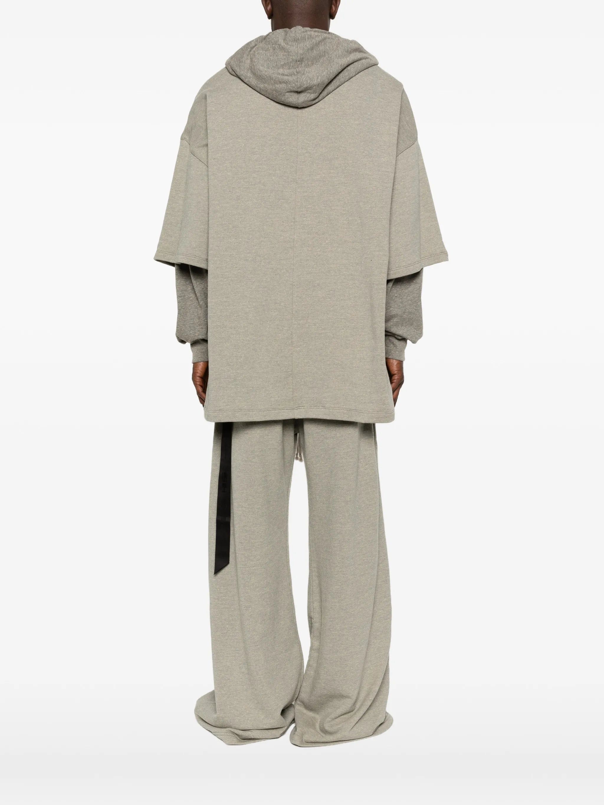 Rick Owens Drkshdw drawstring layered hoodie