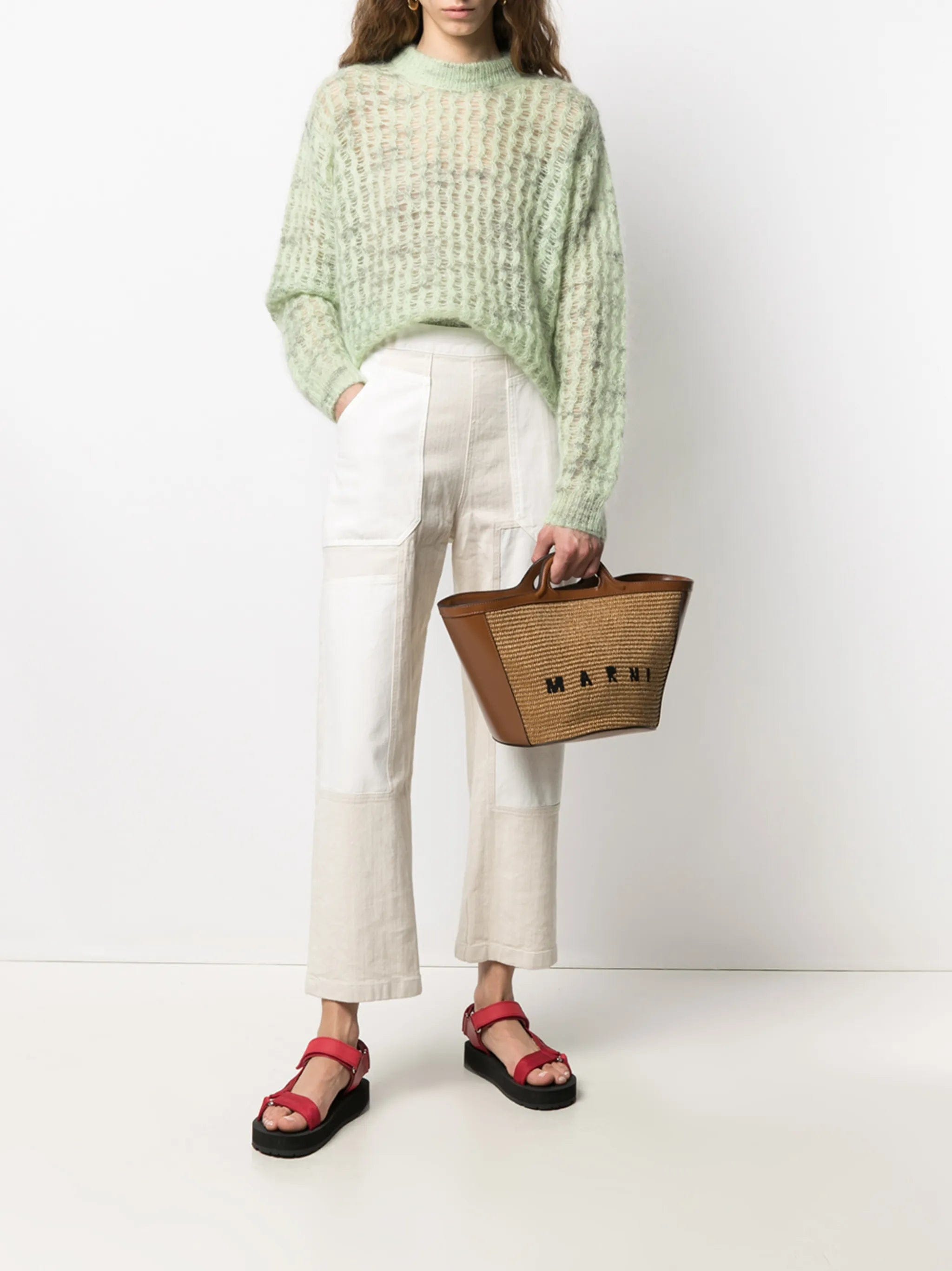 Marni small Tropicalia logo - embroidered bag