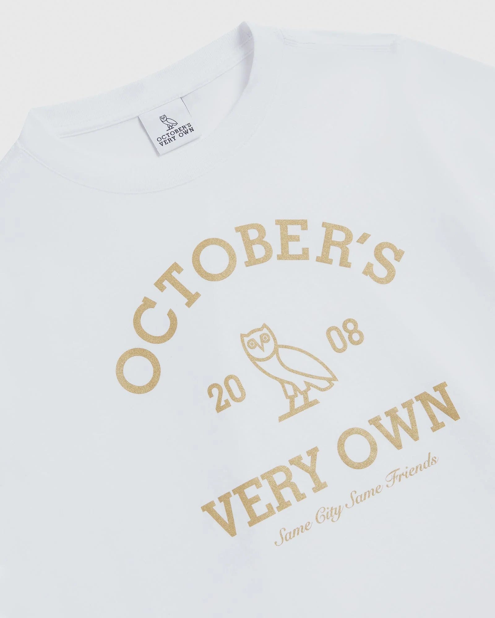 OVO Collegiate Kids T - shirt White / Gold