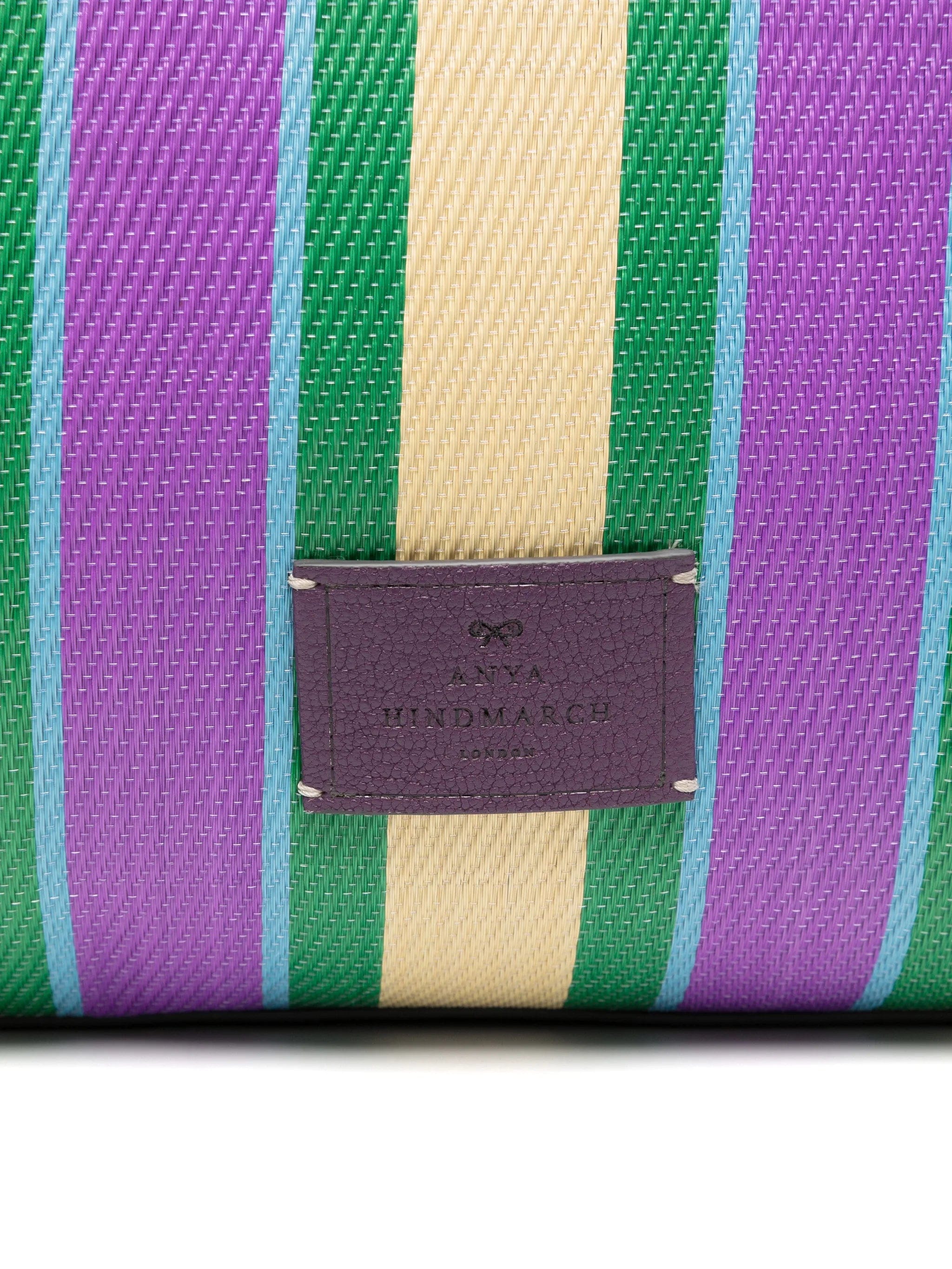 Anya Hindmarch E/W Eyes striped shoulder bag