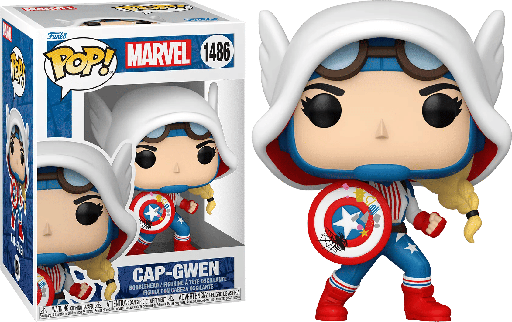 Funko Marvel Comics: Gwen - Verse - Cap - Gwen Pop! Vinyl