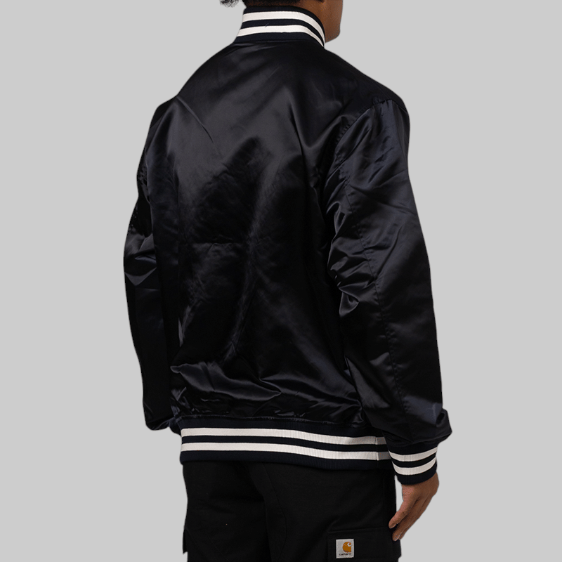 A Bathing Ape® Baseball Varsity Jacket - Navy