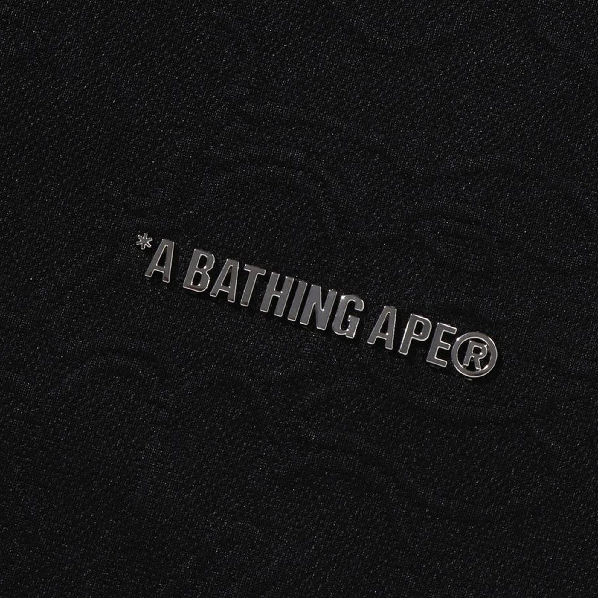 A Bathing Ape BAPE Line Camo Jacquard Bathing Ape Logo Relaxed Fit Track Jacket Black