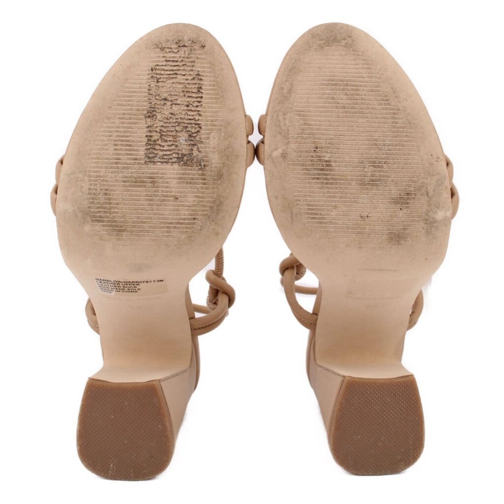 STEVE Madden LEATHER HEELS NUDE 7.5 US
