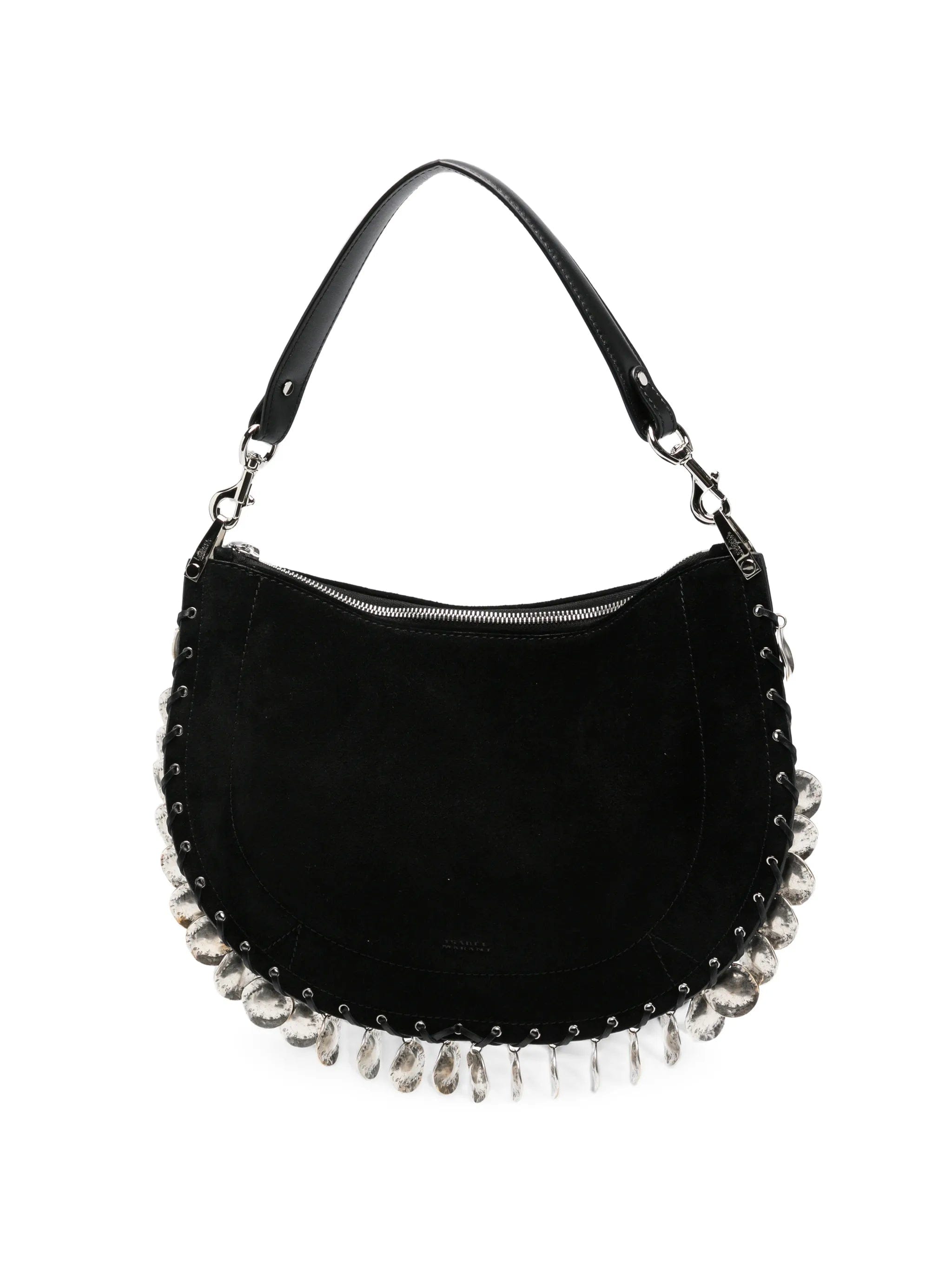Isabel Marant Oskan coin - embellished suede shoulder bag