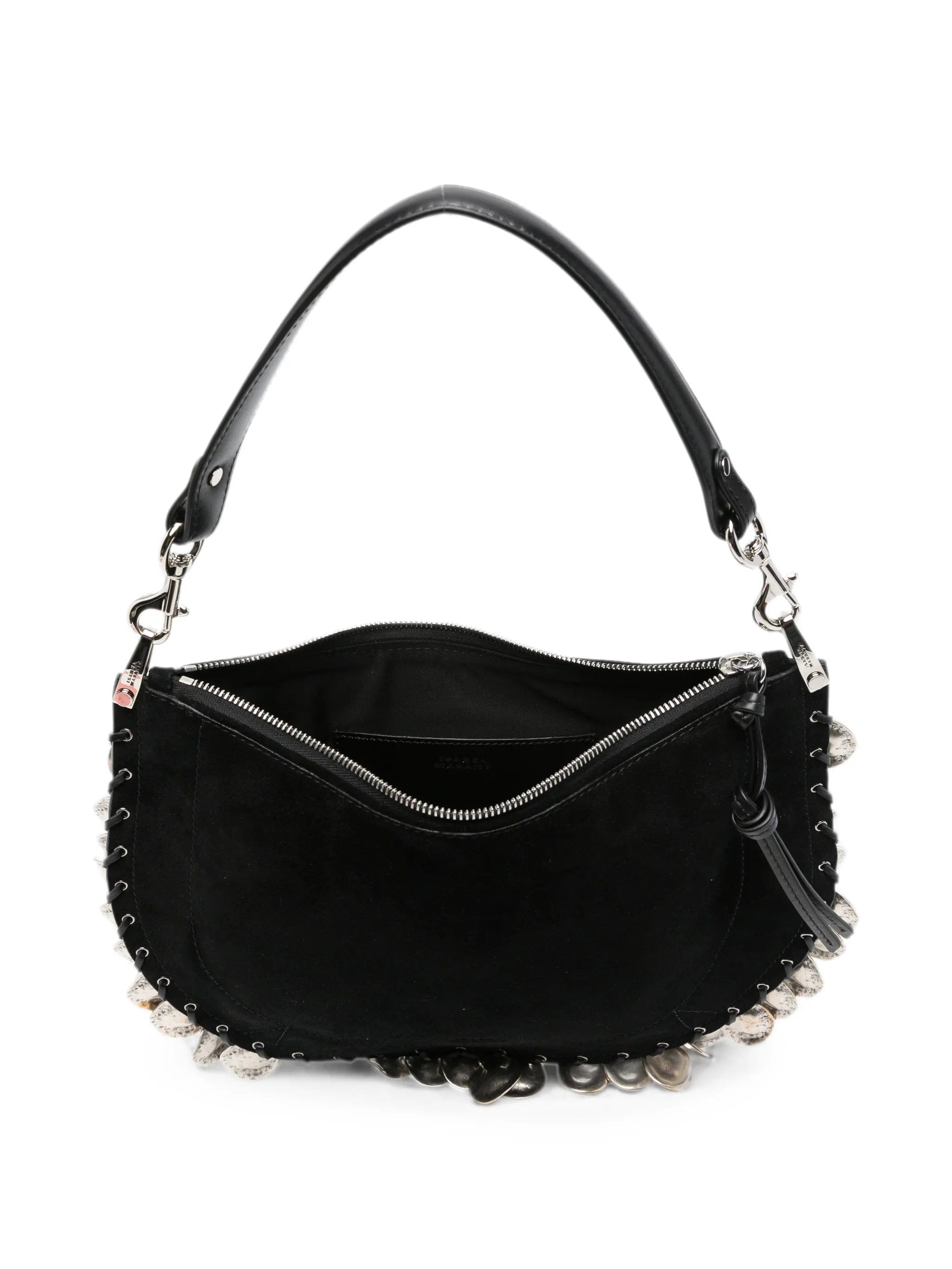 Isabel Marant Oskan coin - embellished suede shoulder bag