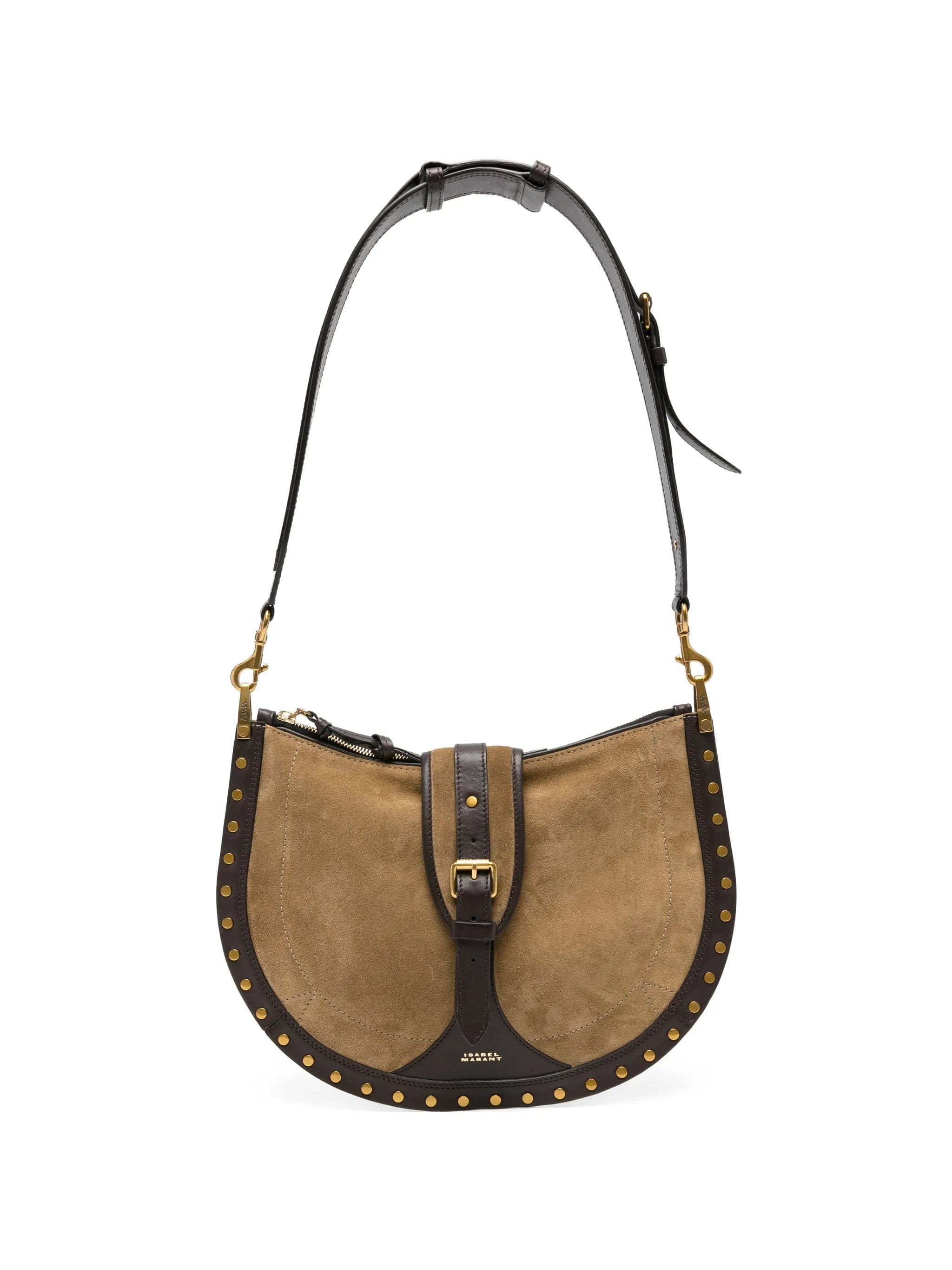 Isabel Marant Oskan buckle leather shoulder bag