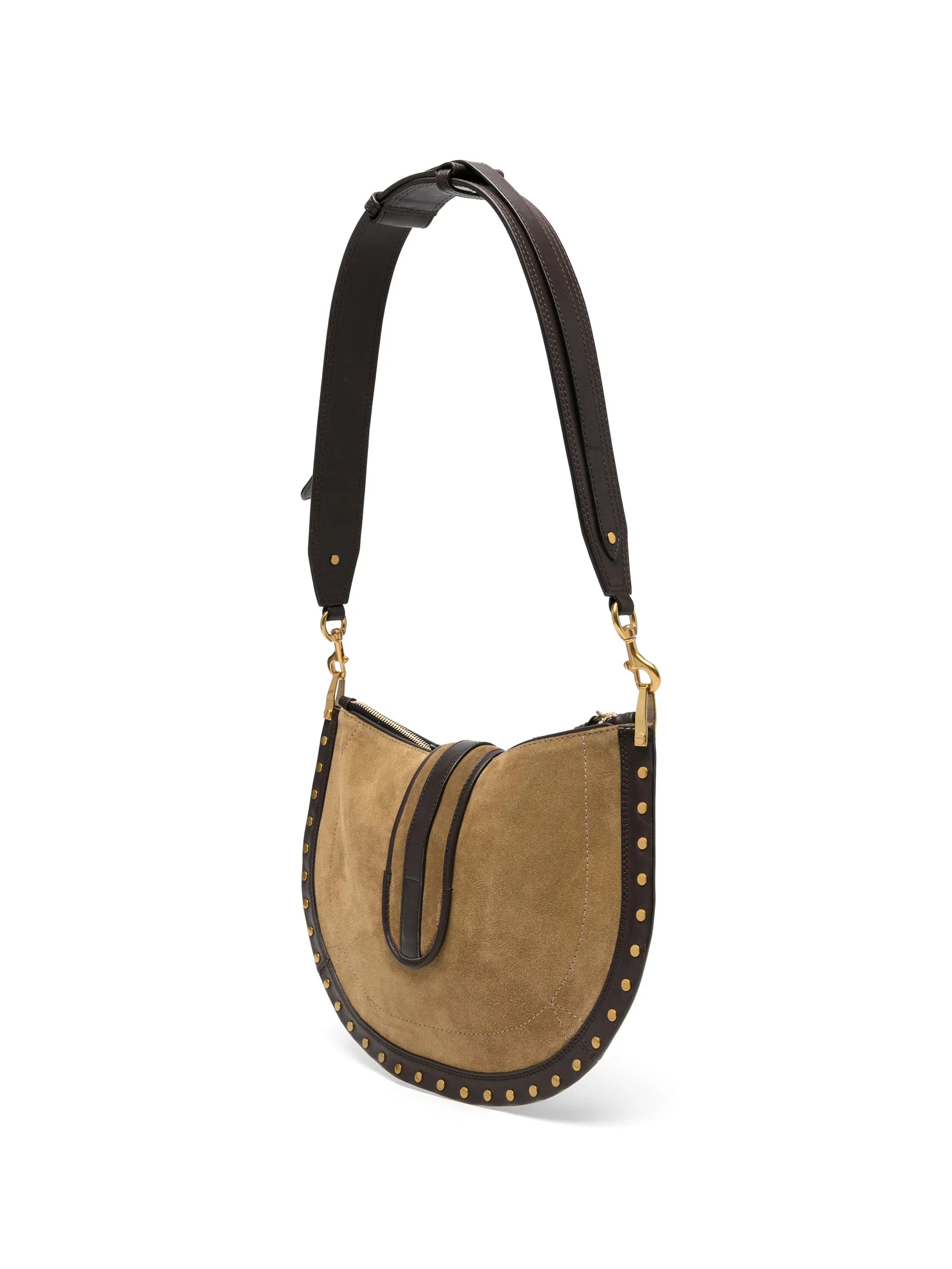 Isabel Marant Oskan buckle leather shoulder bag