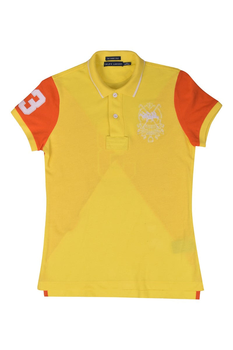 Ralph Lauren Skinny Yellow Polo T - Shirt
