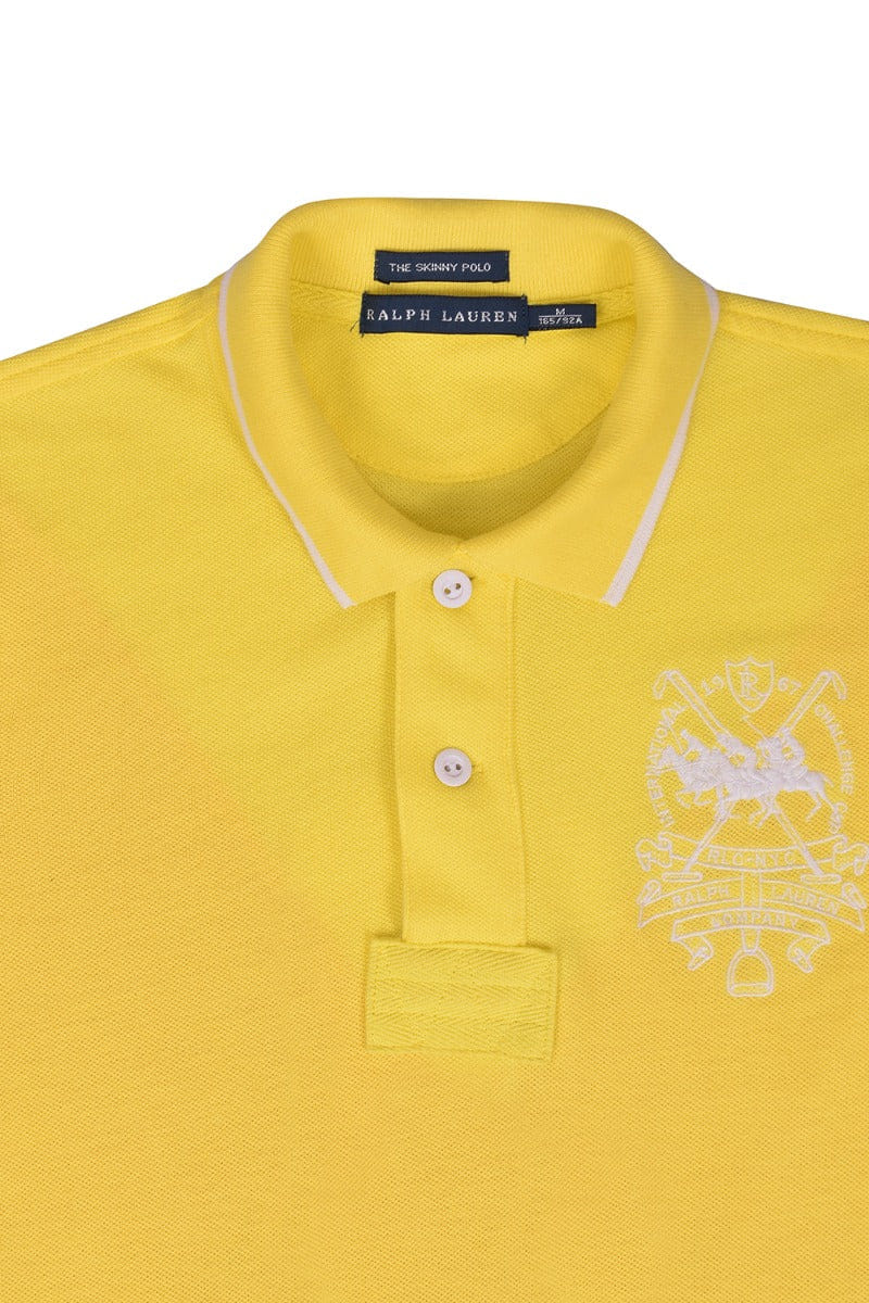 Ralph Lauren Skinny Yellow Polo T - Shirt