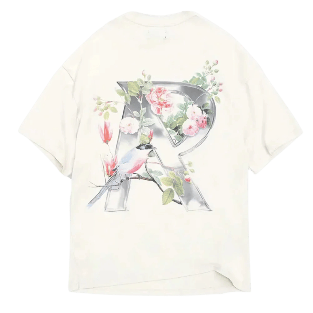 Represent Floral T - Shirt Flat White