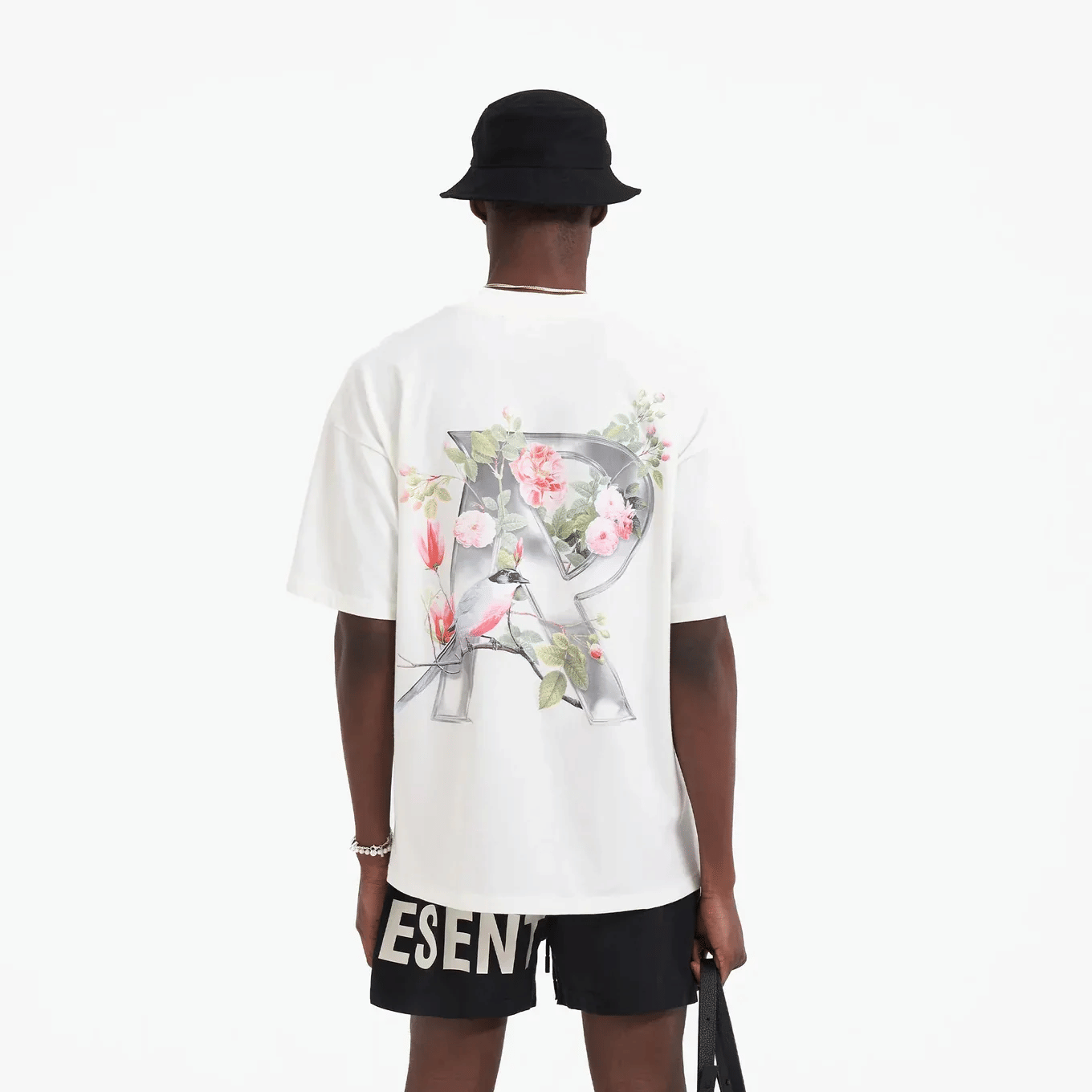 Represent Floral T - Shirt Flat White