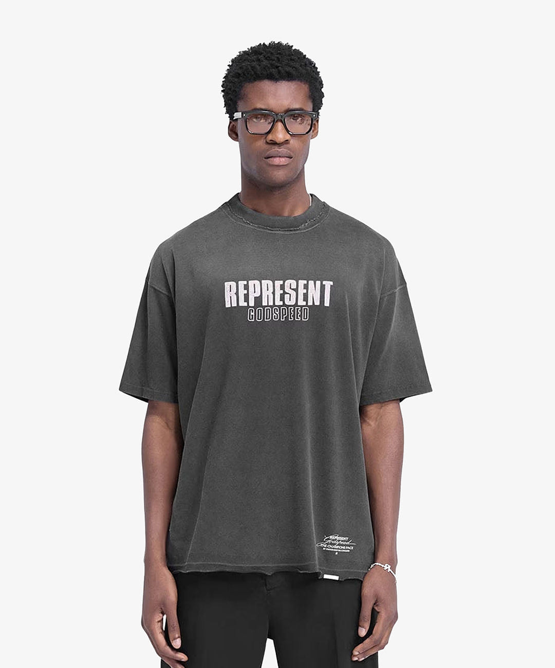 REPRESENT | GODSPEED T - SHIRT { AGED BLACK