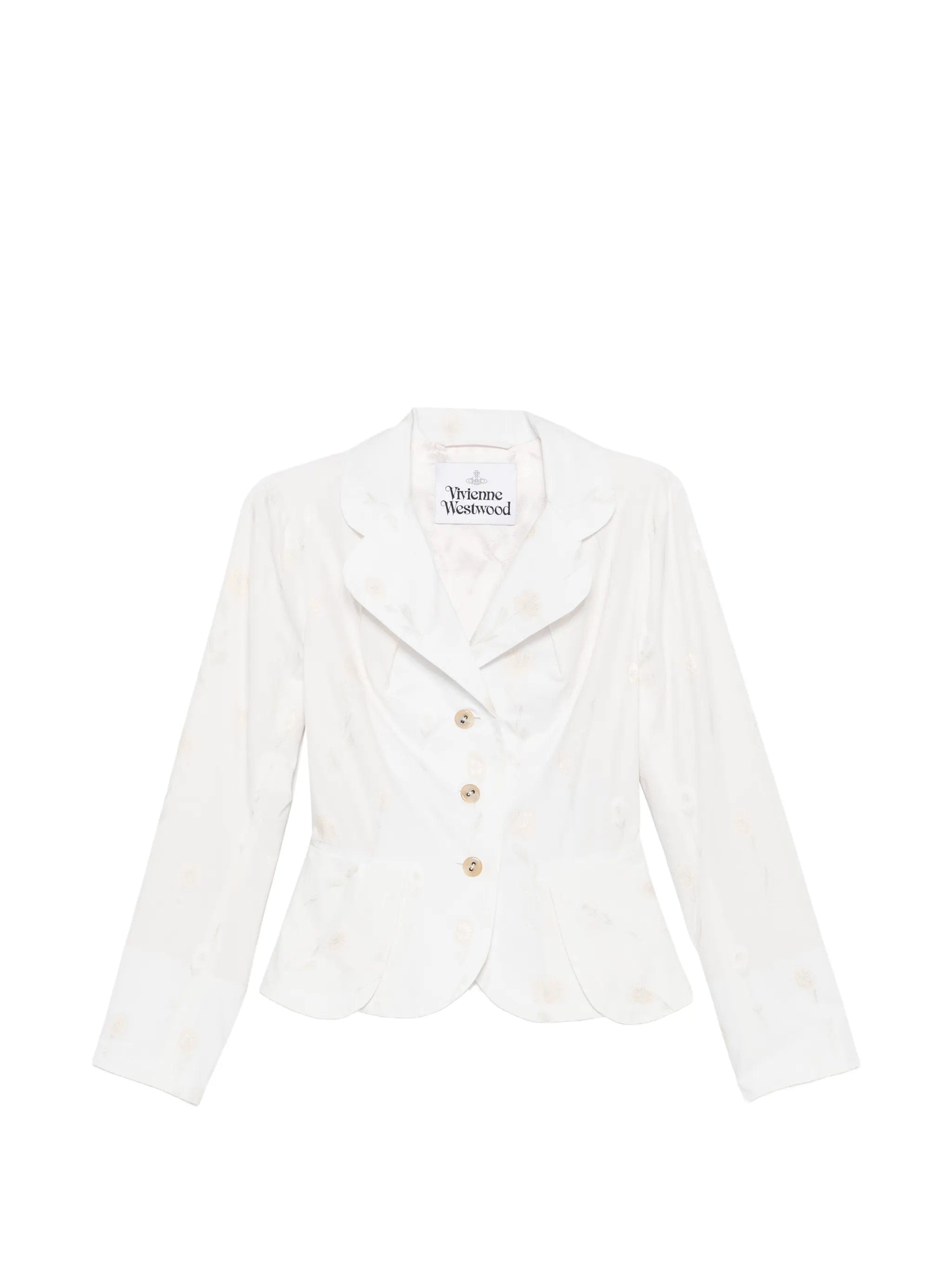 Vivienne Westwood embroidered - flower button jacket