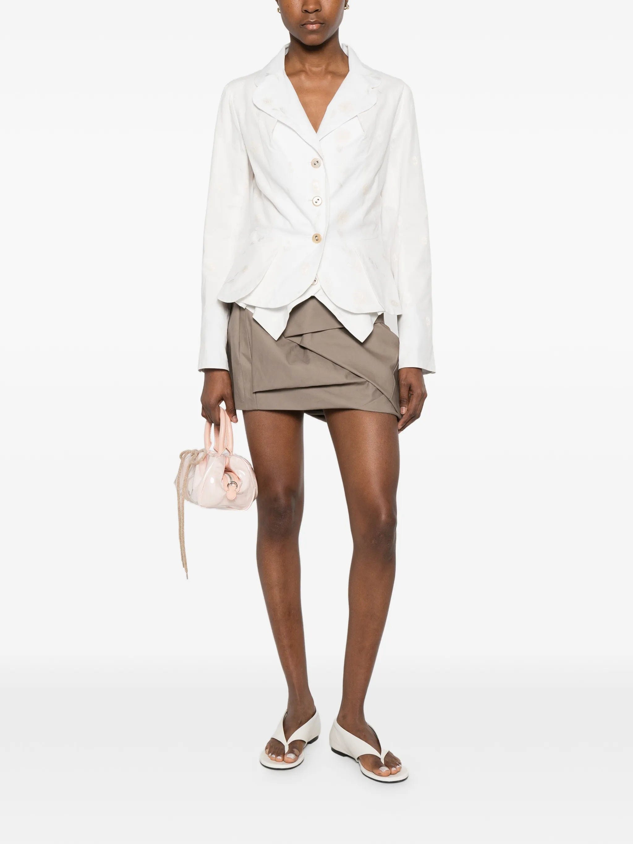 Vivienne Westwood embroidered - flower button jacket