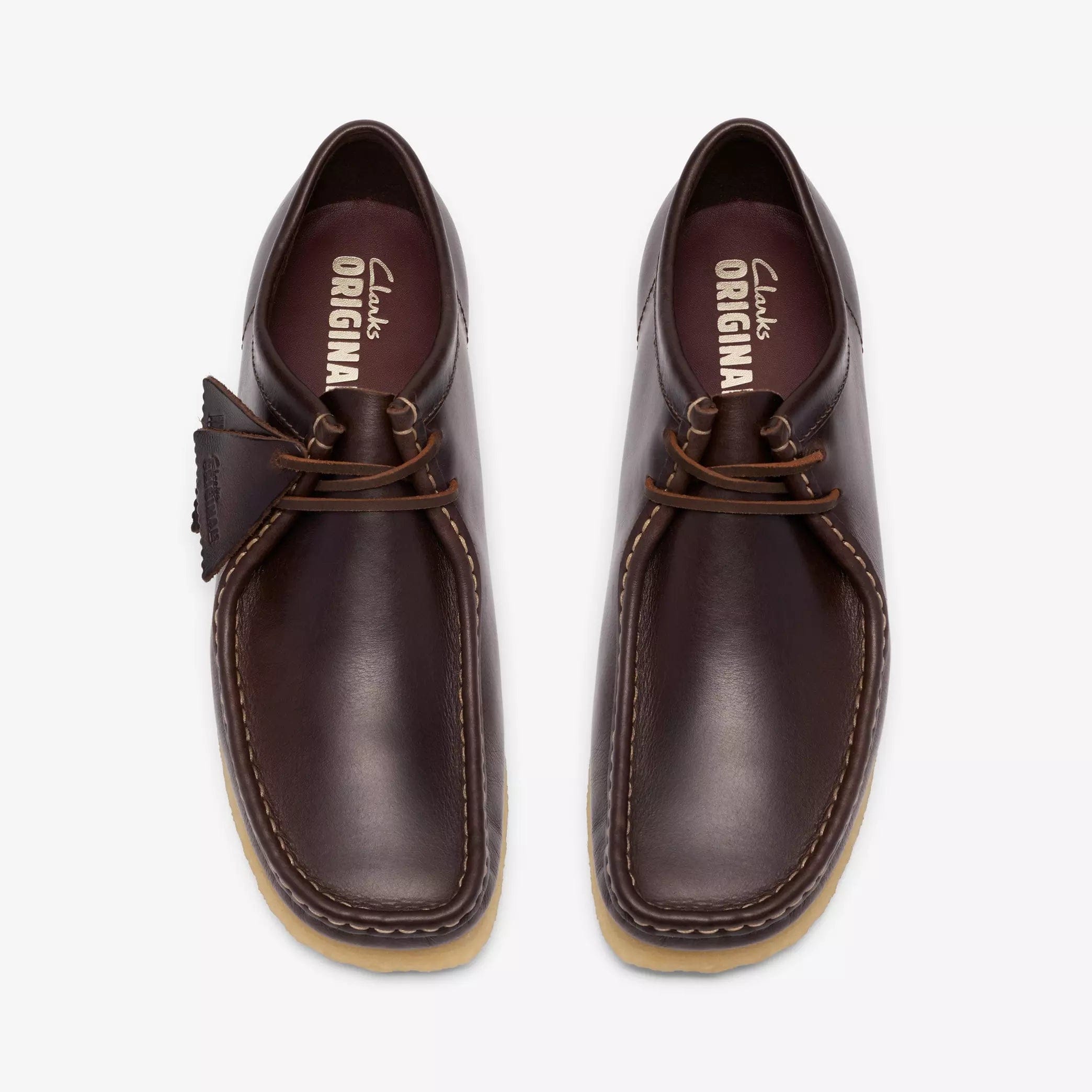 Clarks Wallabee Mens Shoes Color: Dark Brown Leather Style: 26186567