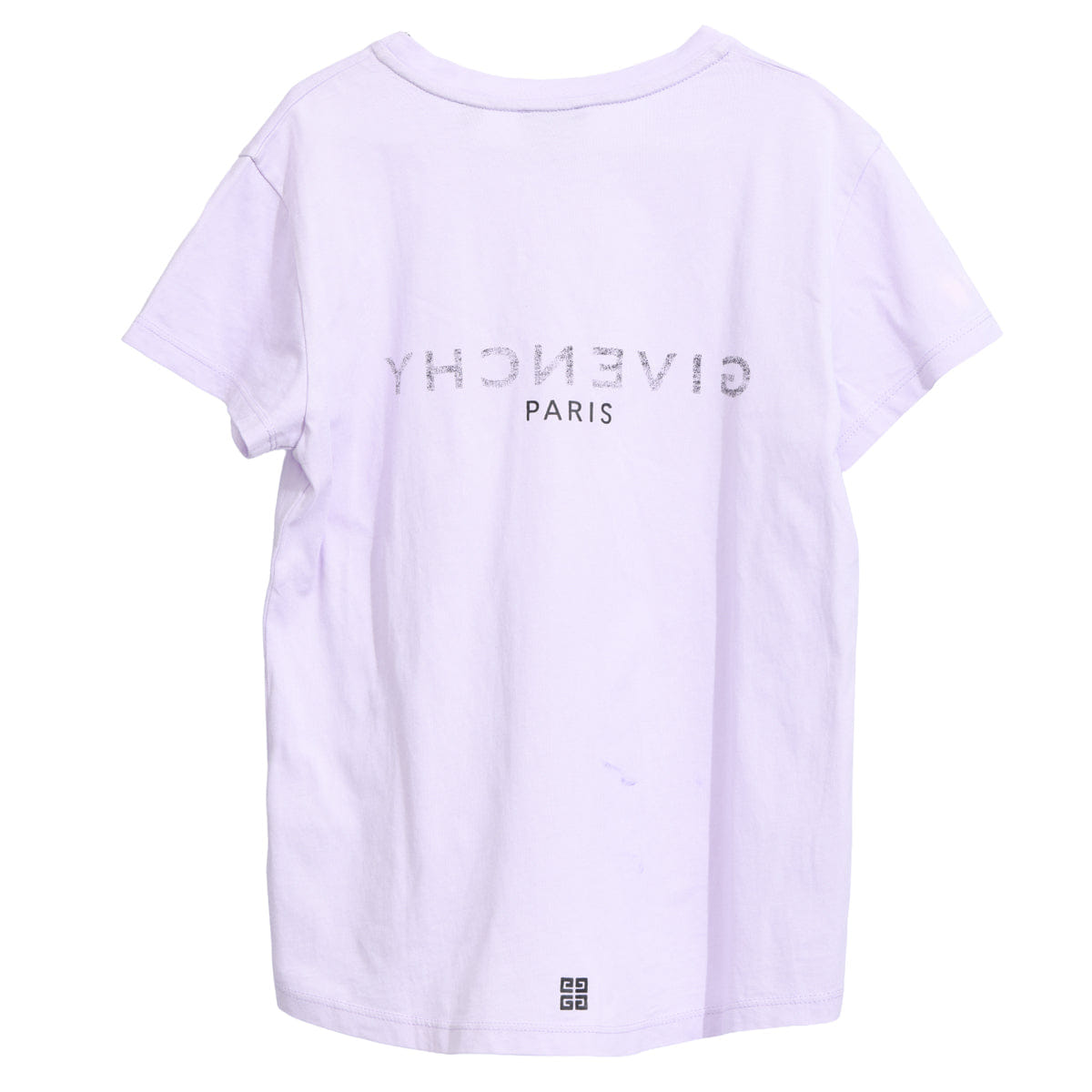 GIVENCHY SIZE : 10 – 11 YEARS LILAC LOGO PRINT T - SHIRT