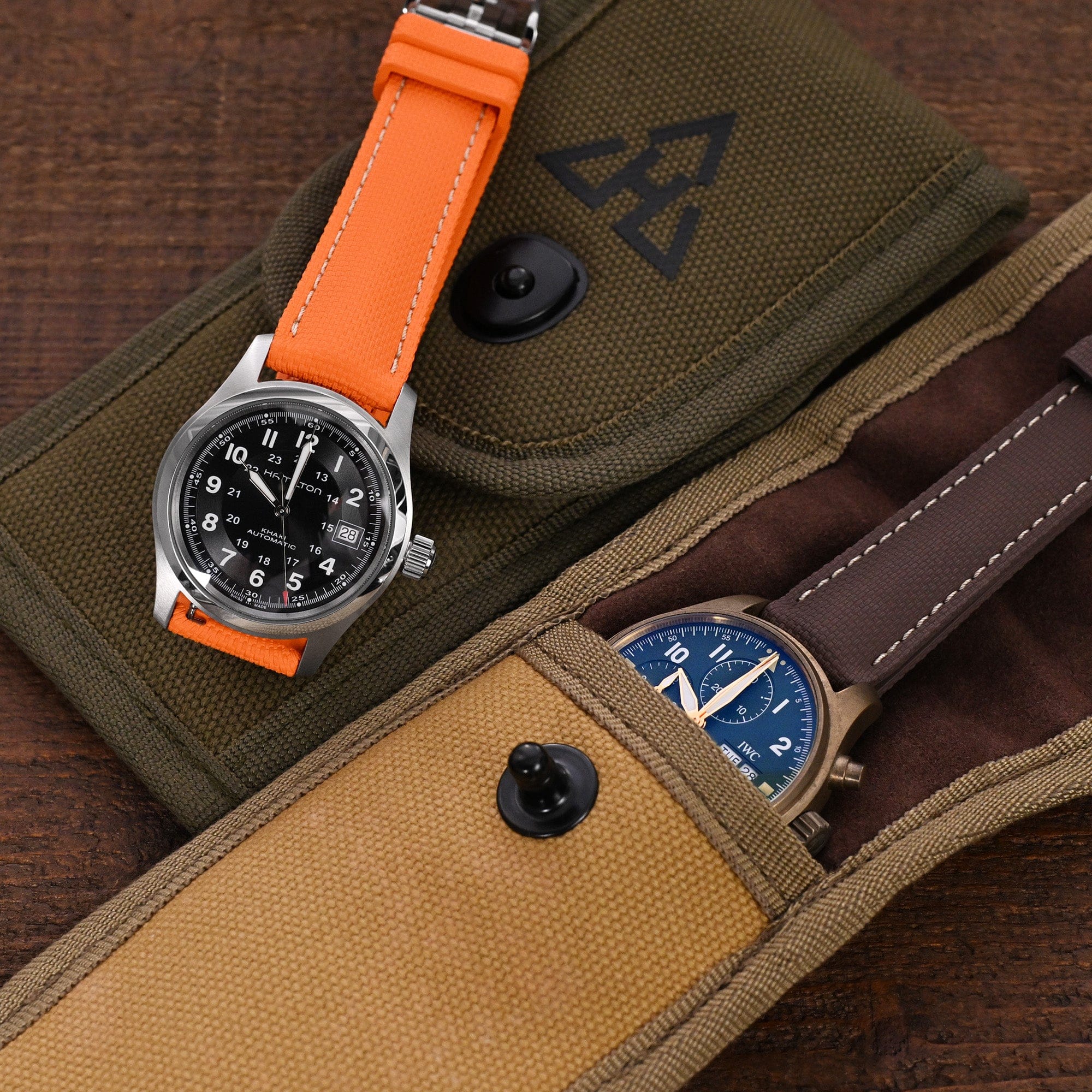 Haveston The M - 1937 Khaki Watch Stowage Pouch WSP by HAVESTON Straps