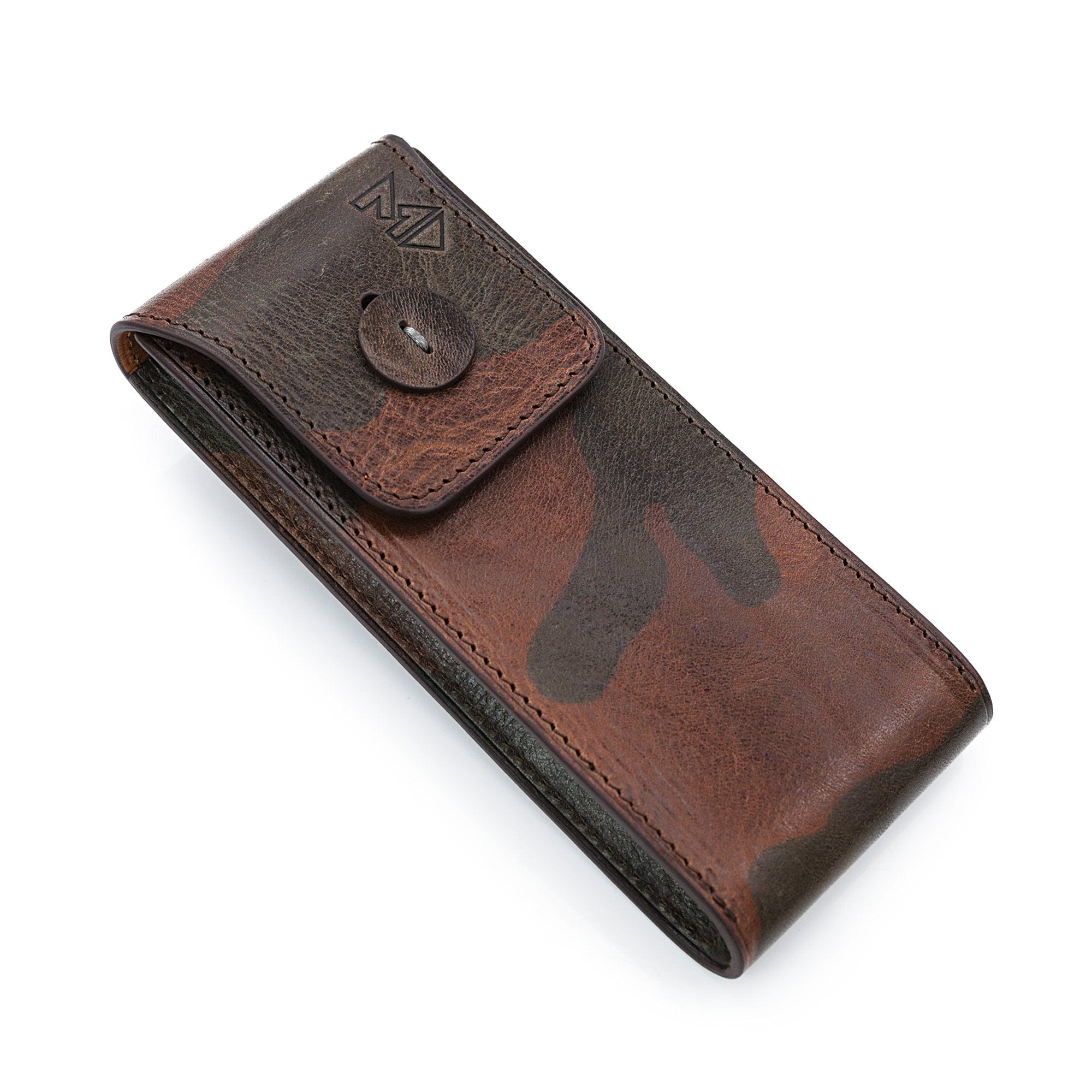 Miltat MT - 3 Italian Leather Watch Pouch in Camo Pattern for Watch Strap