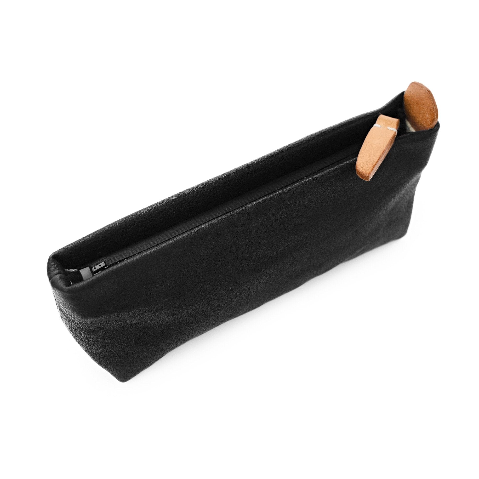 Miltat Leather Travel Watch Pouch with Zipper and Storage Compartments