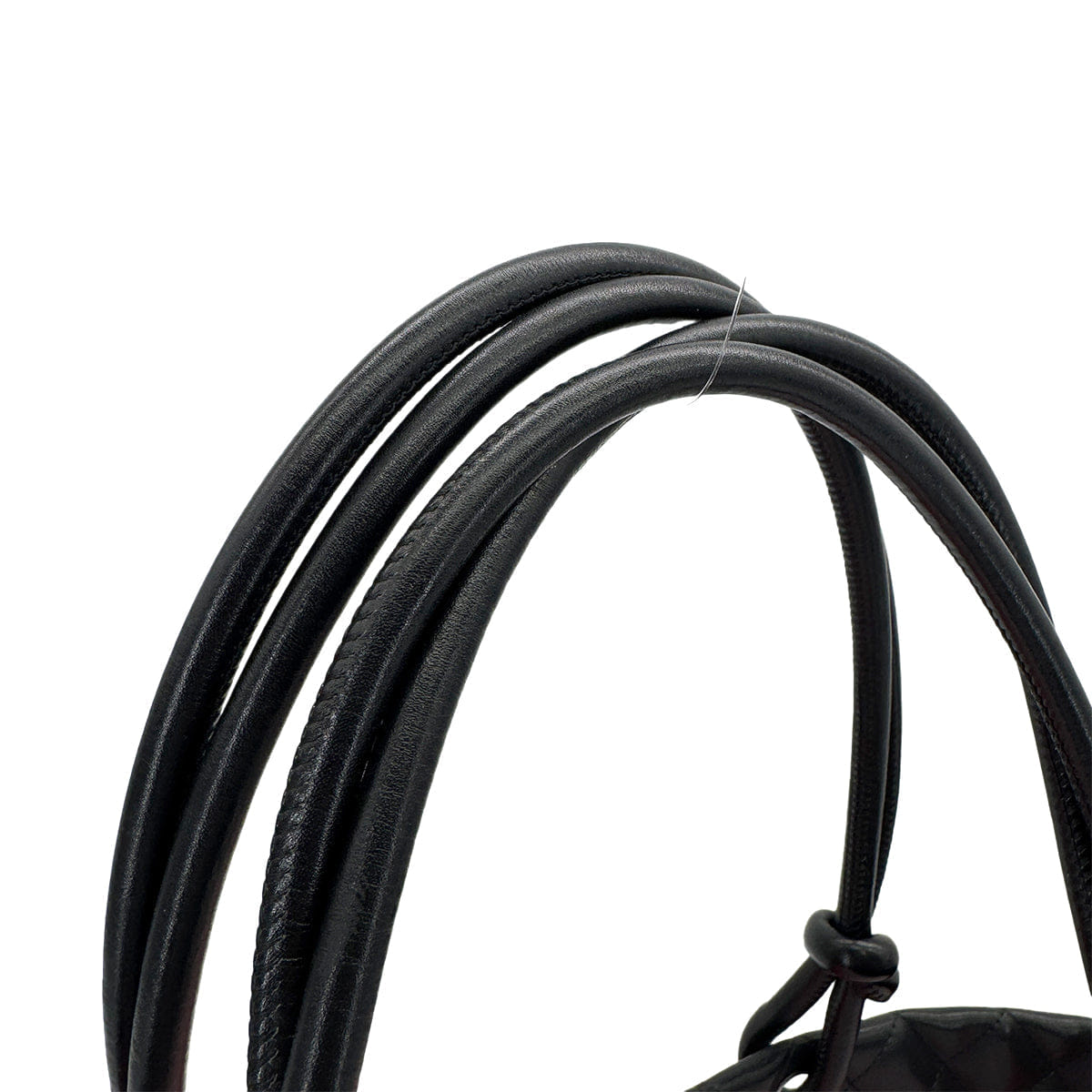 Luxury Promise Japan CHANEL CAMBON LINE LARGE TOTE BAG BLACK LEATHER ENAMEL 90318211