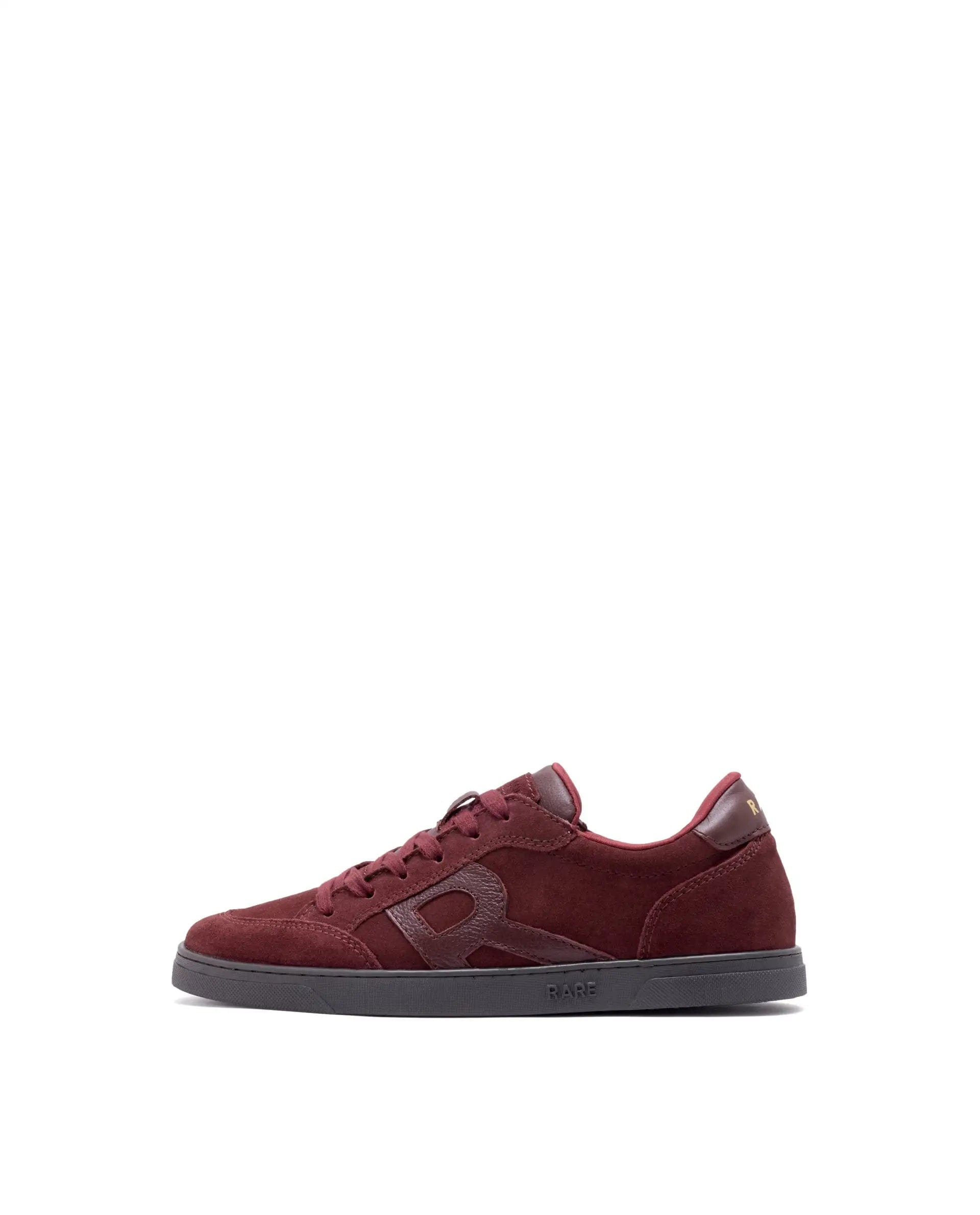 RAREZ Rare Rabbit Men's Antares Red Low - Top Lace Up Premium Suede With Genuine Leather Sneaker