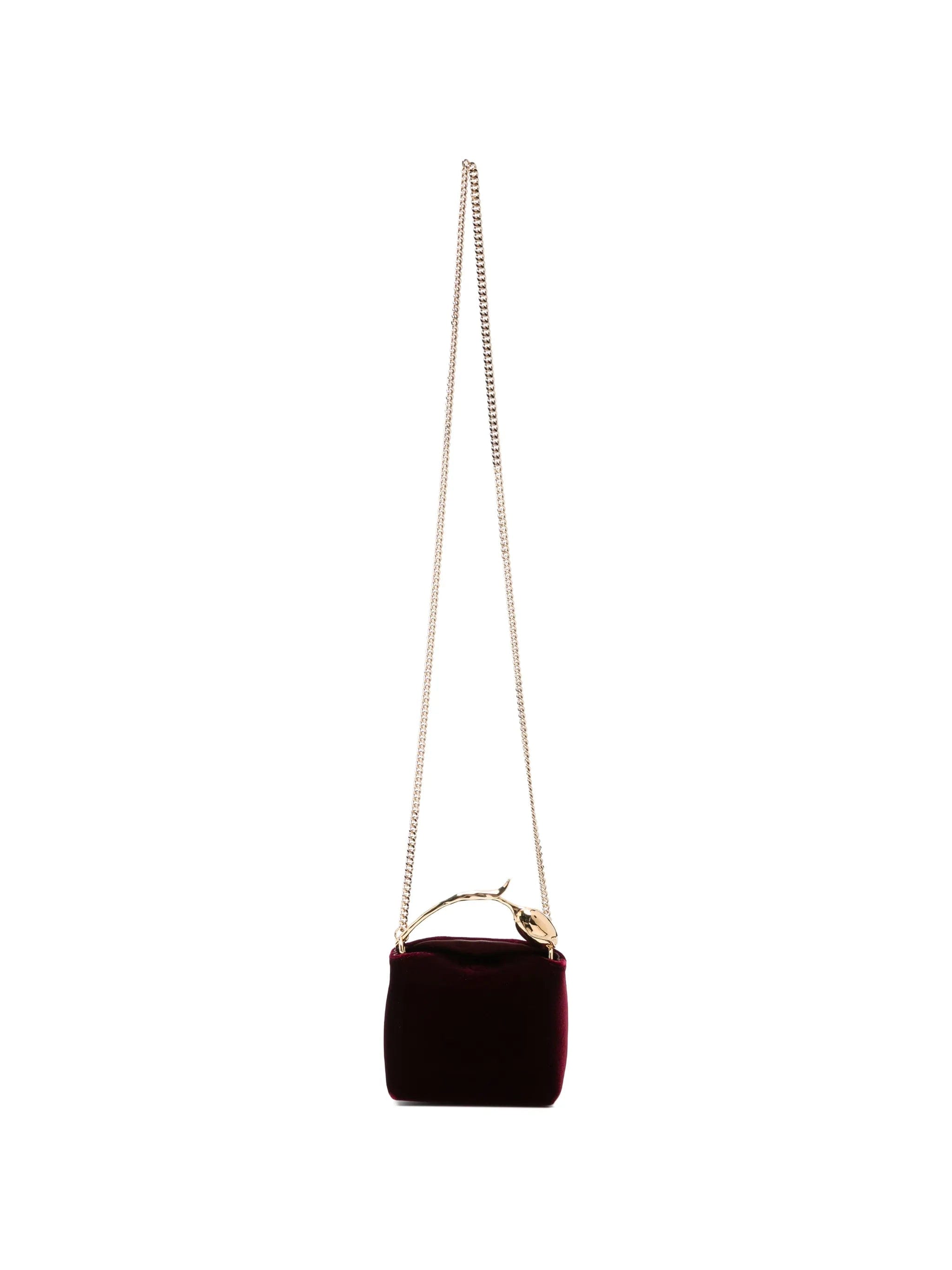 ERDEM micro Bloom velvet tote bag