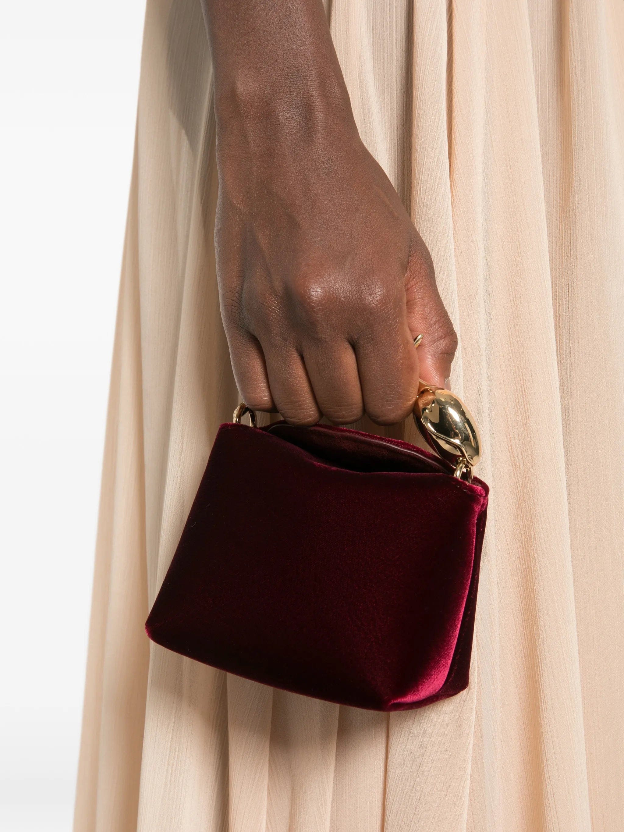 ERDEM micro Bloom velvet tote bag