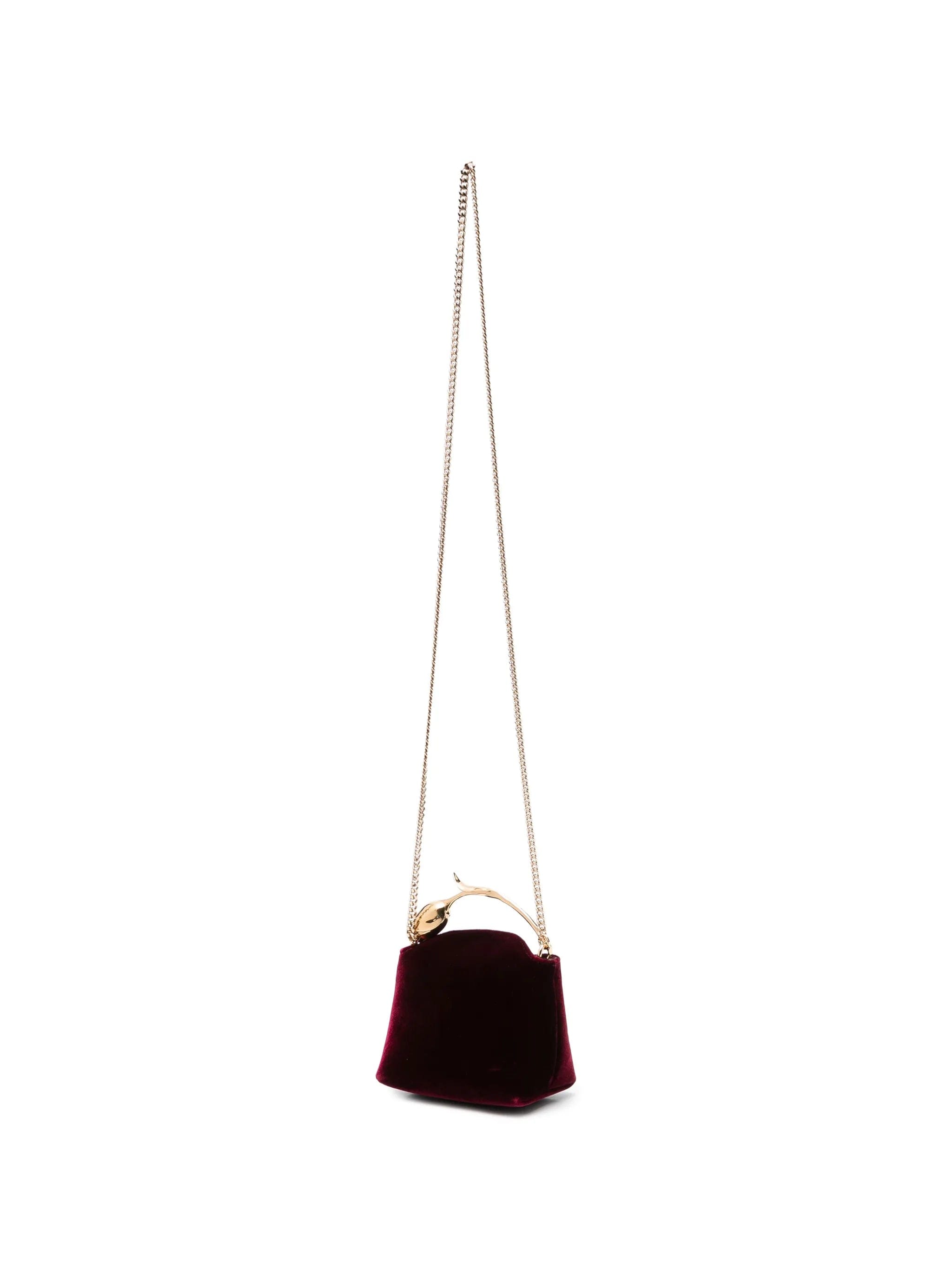 ERDEM micro Bloom velvet tote bag
