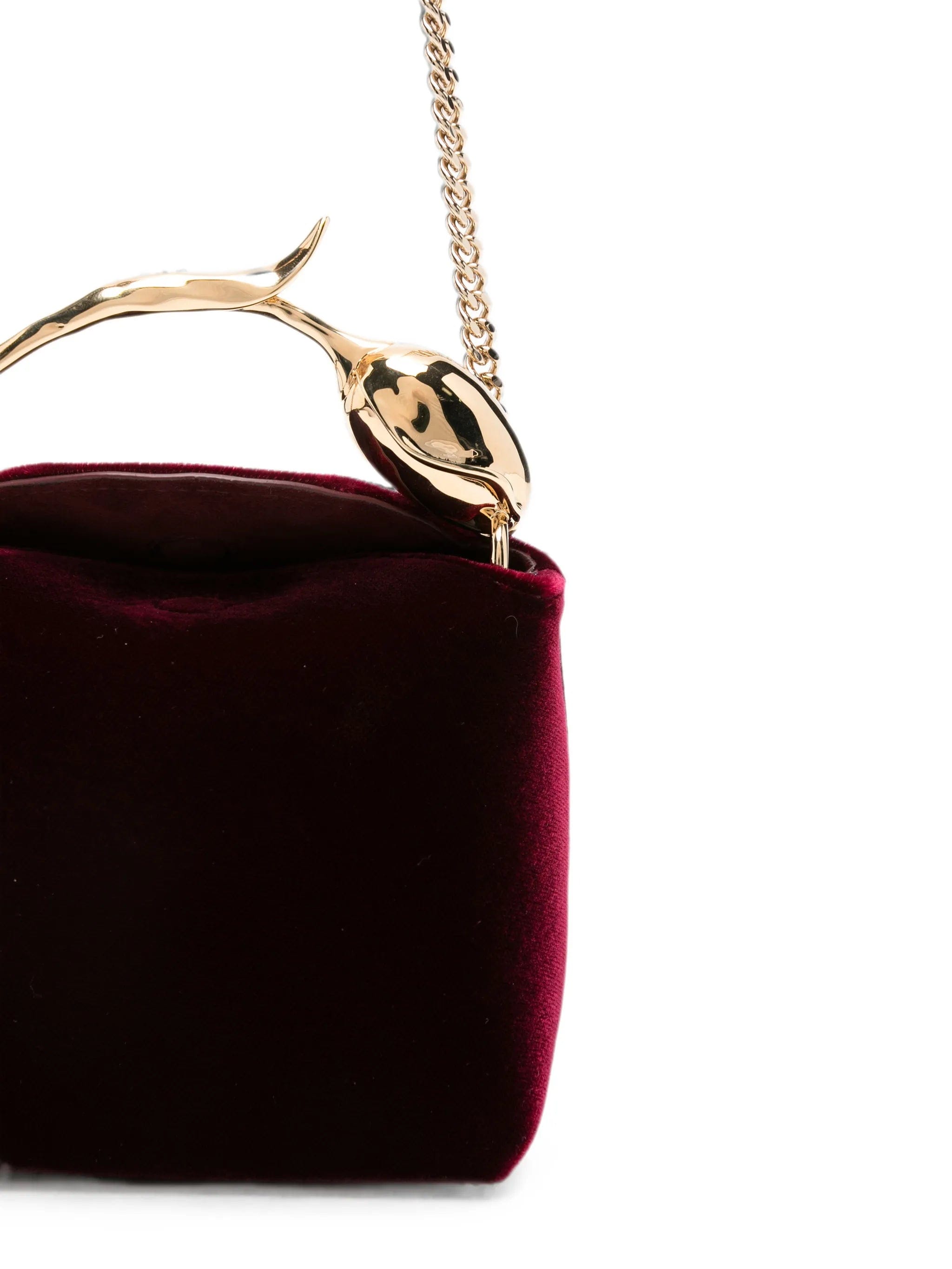 ERDEM micro Bloom velvet tote bag