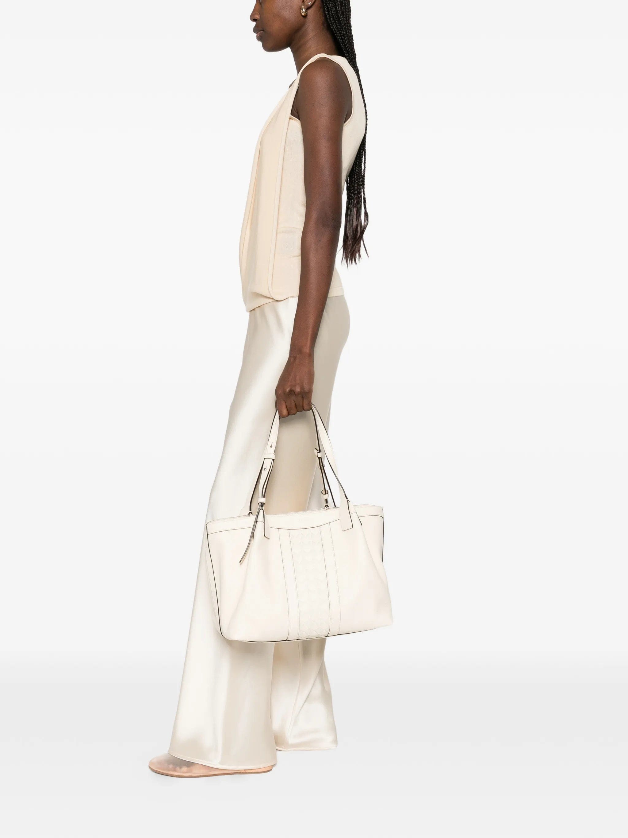 Serapian small Mosaico Secret leather tote bag
