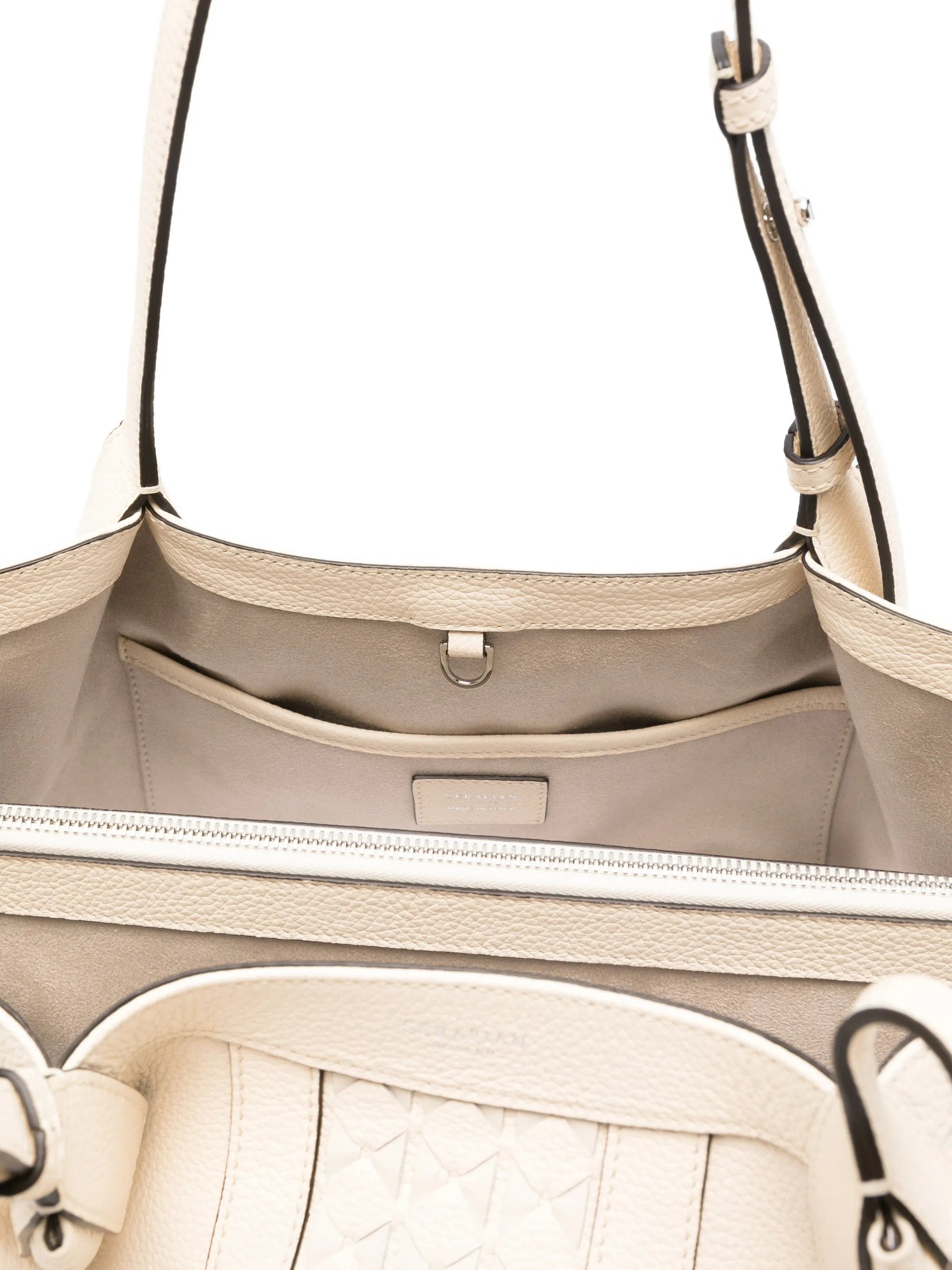 Serapian small Mosaico Secret leather tote bag
