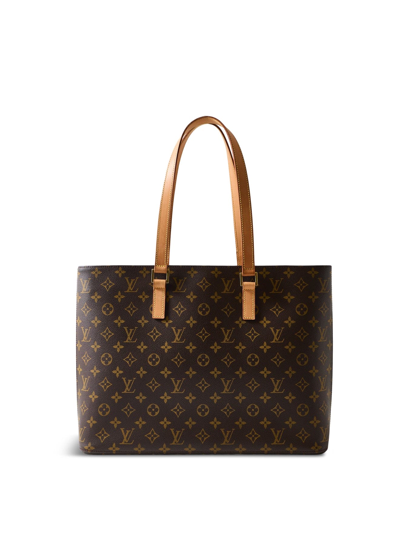 Leprix Vintage Monogram Luco Tote Bag Brown