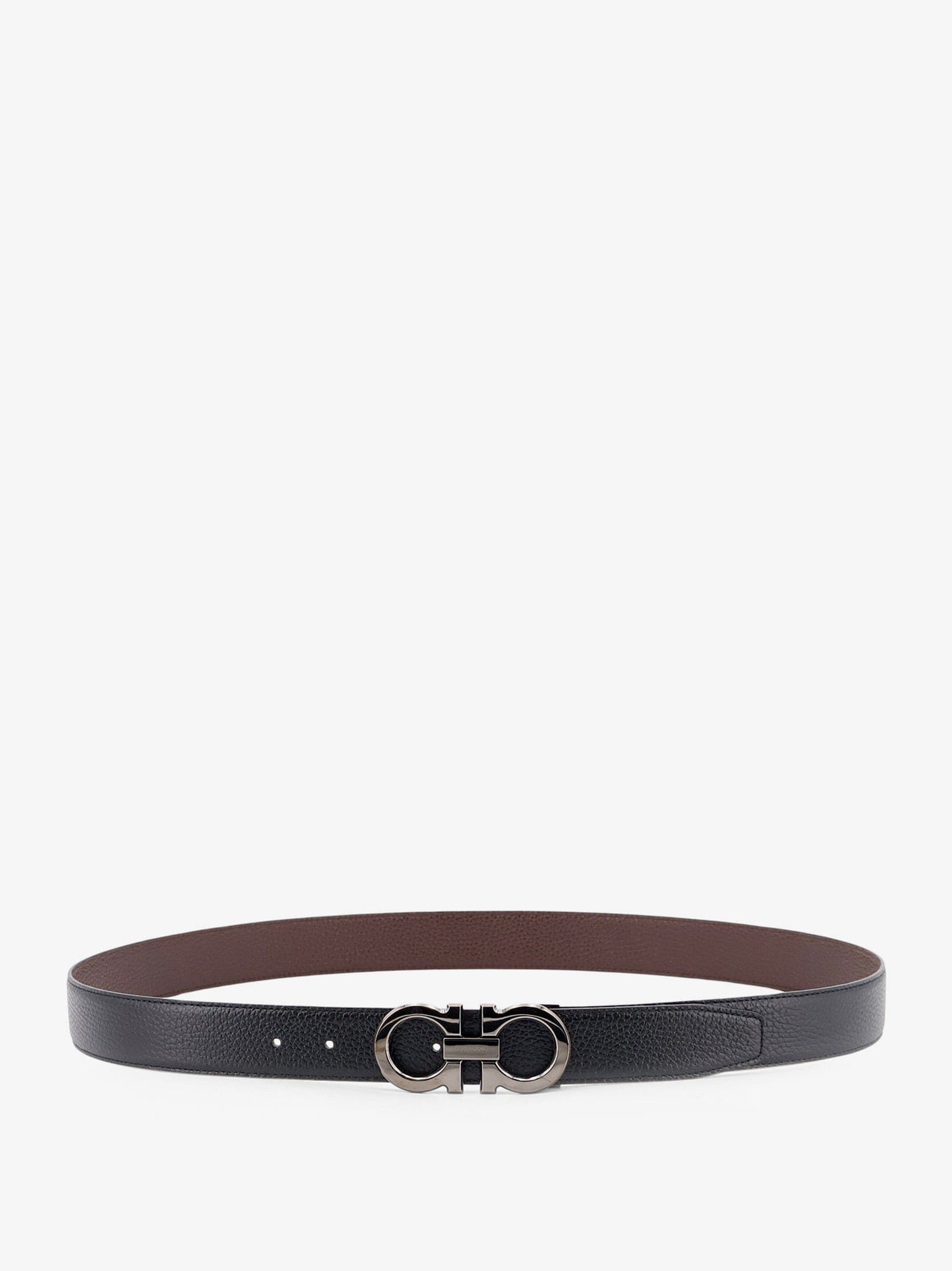 Ferragamo Reversible hammered leather belt