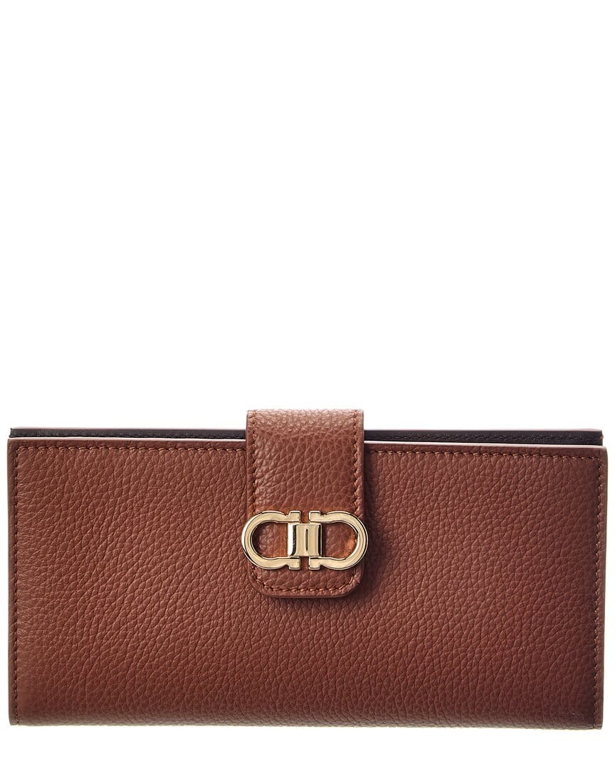 Ferragamo Double Gancini Leather Wallet
