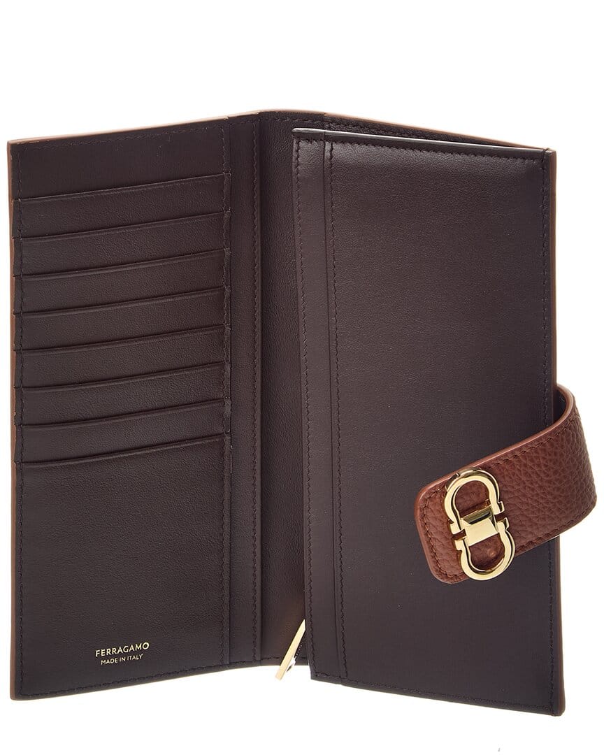 Ferragamo Double Gancini Leather Wallet