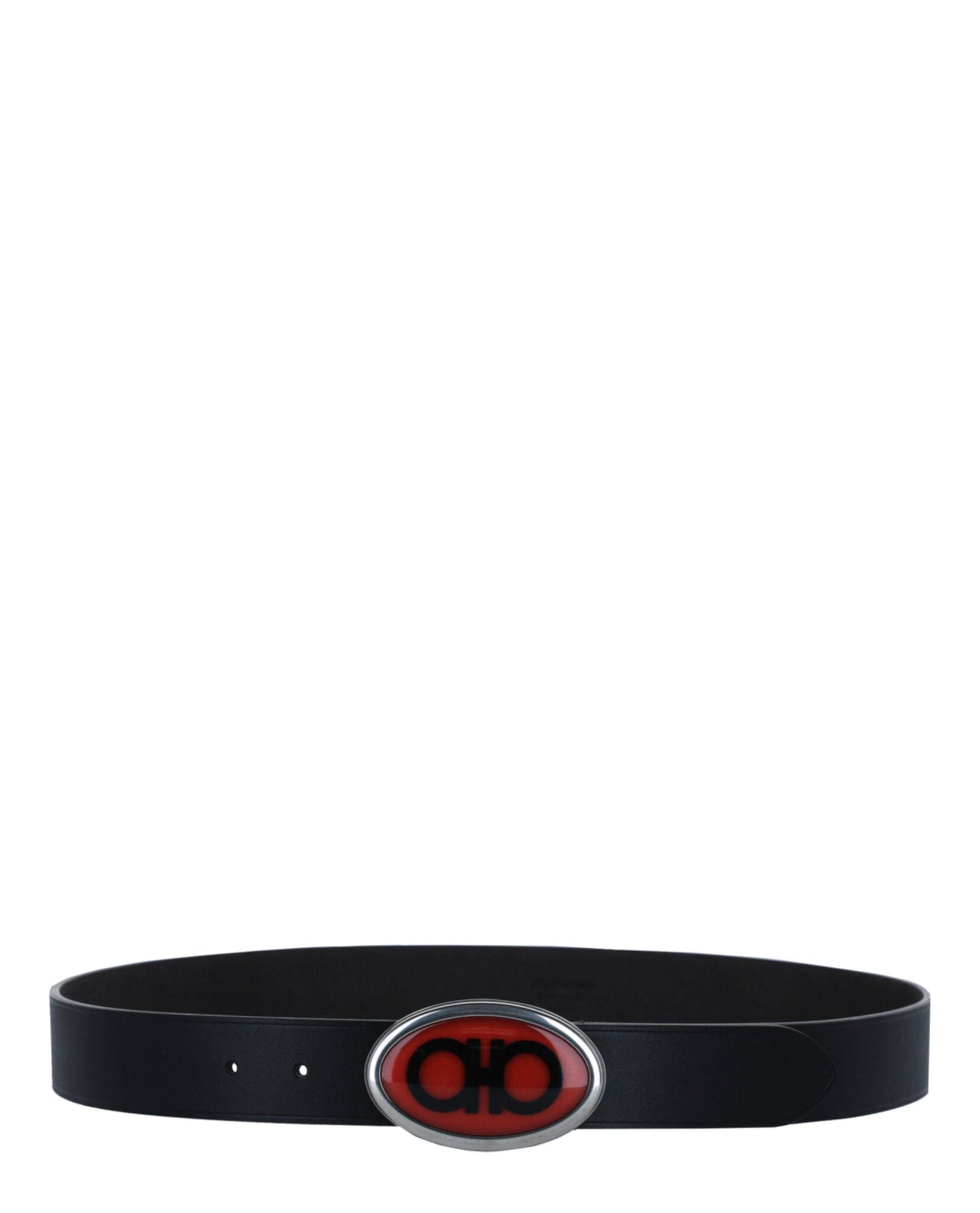 Ferragamo Mens Pebbled Buckle Belt