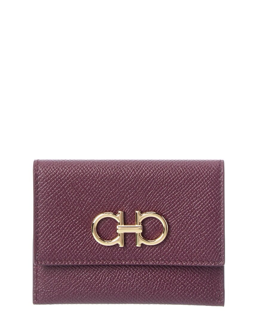 Ferragamo Gancini Leather Card Case