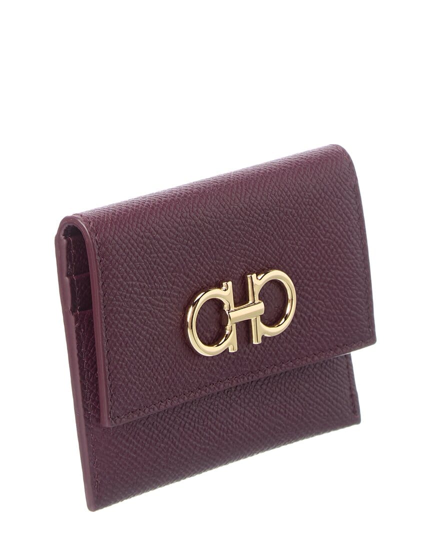 Ferragamo Gancini Leather Card Case