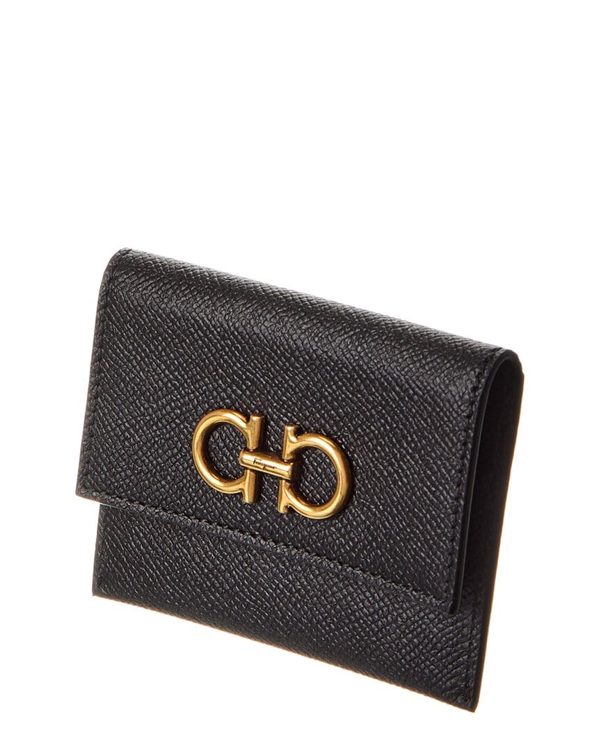Ferragamo Gancini Leather Card Holder